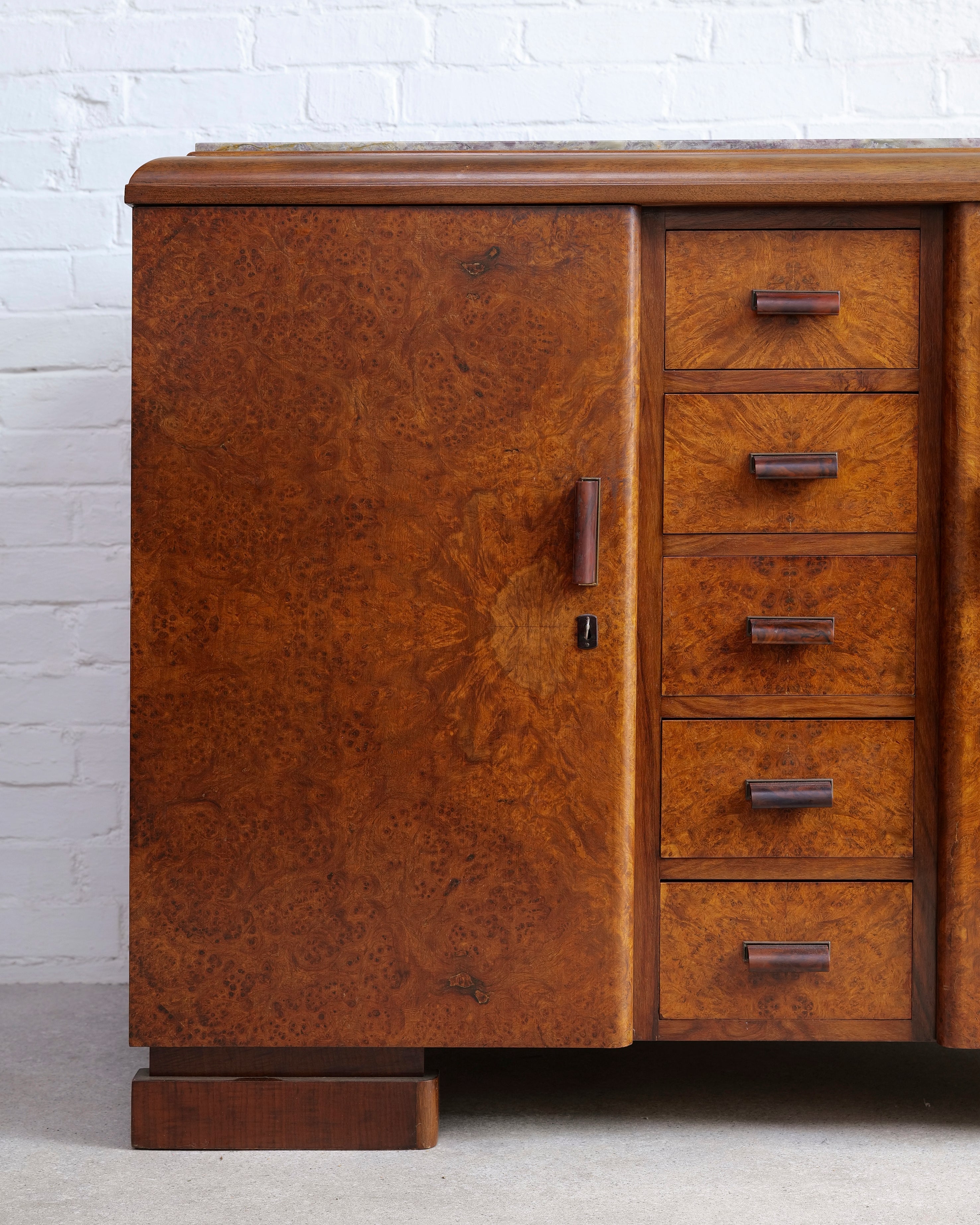 Art Deco Walnut Sideboard