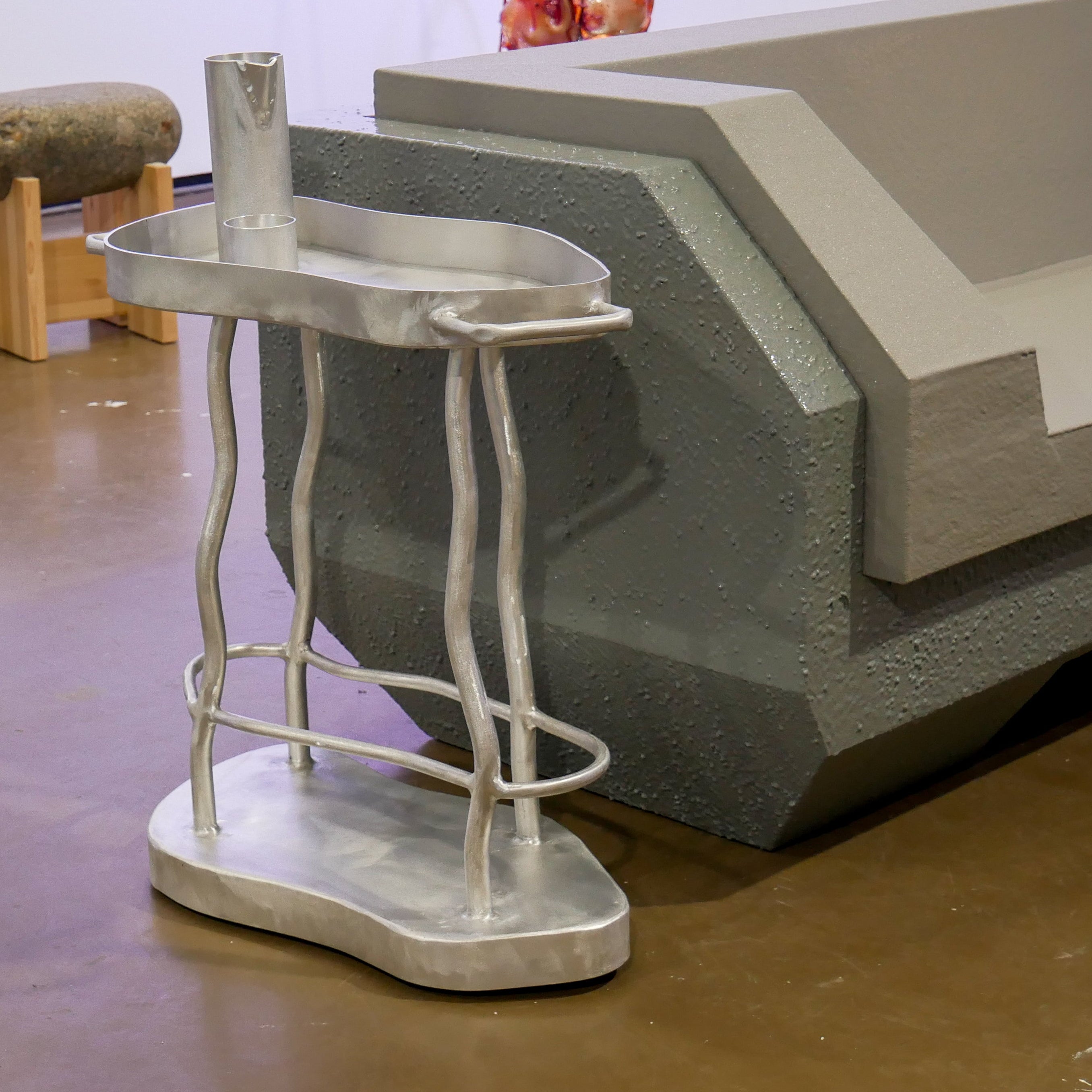 Raw Aluminium Drinks Trolley
