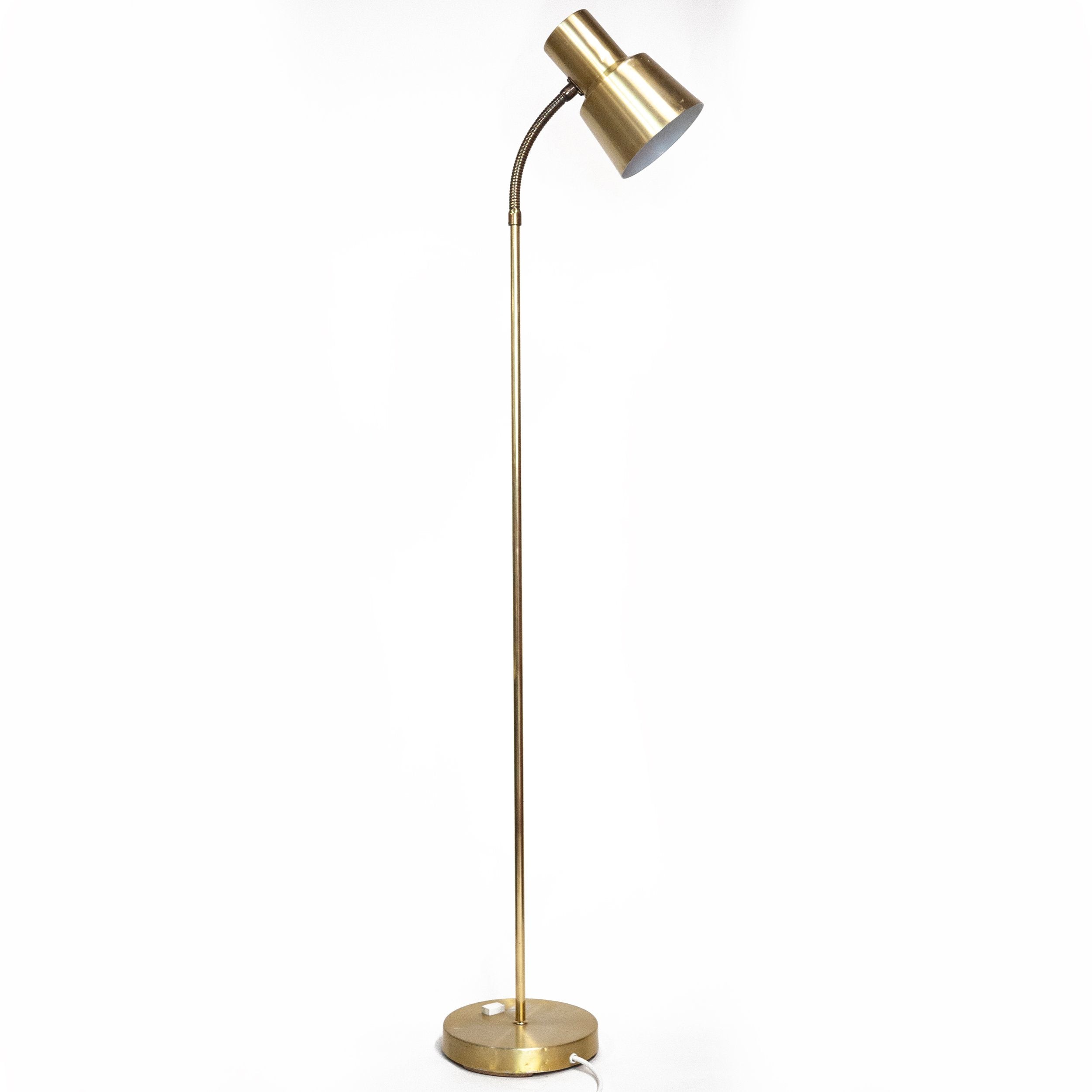 Metal And Brass Articulated Floor Lamp From Ewa Varnamo