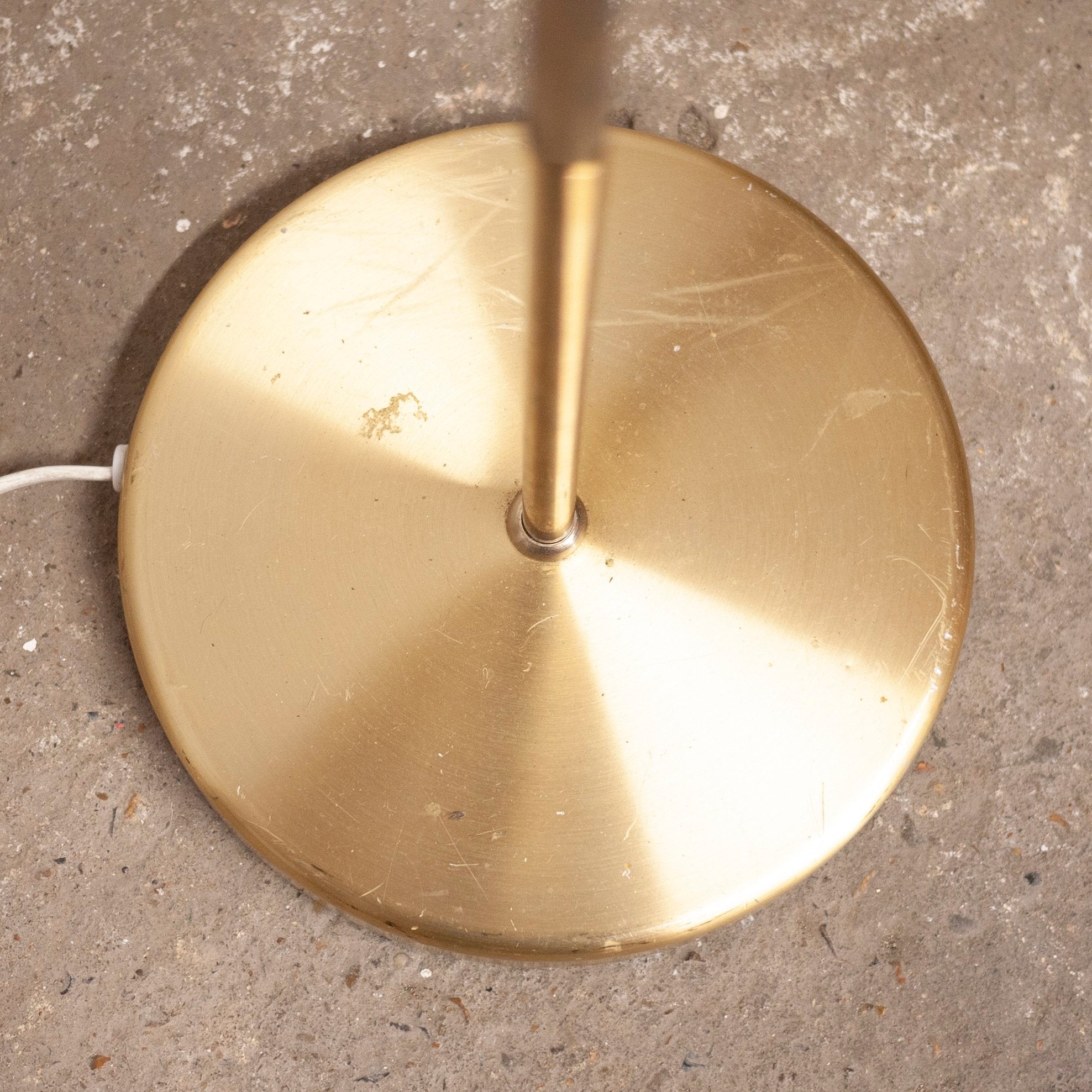 Swedish Mid-Century Gold Floor Lamp by Belid, 1970s