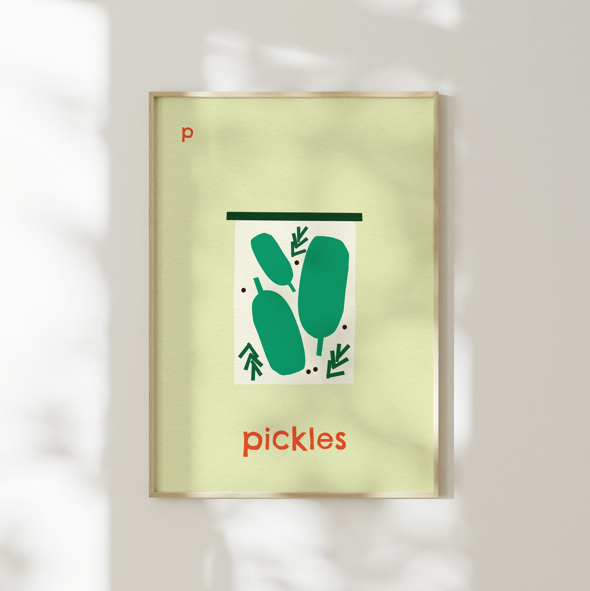 P for Pickles | Giclée Fine Art Print