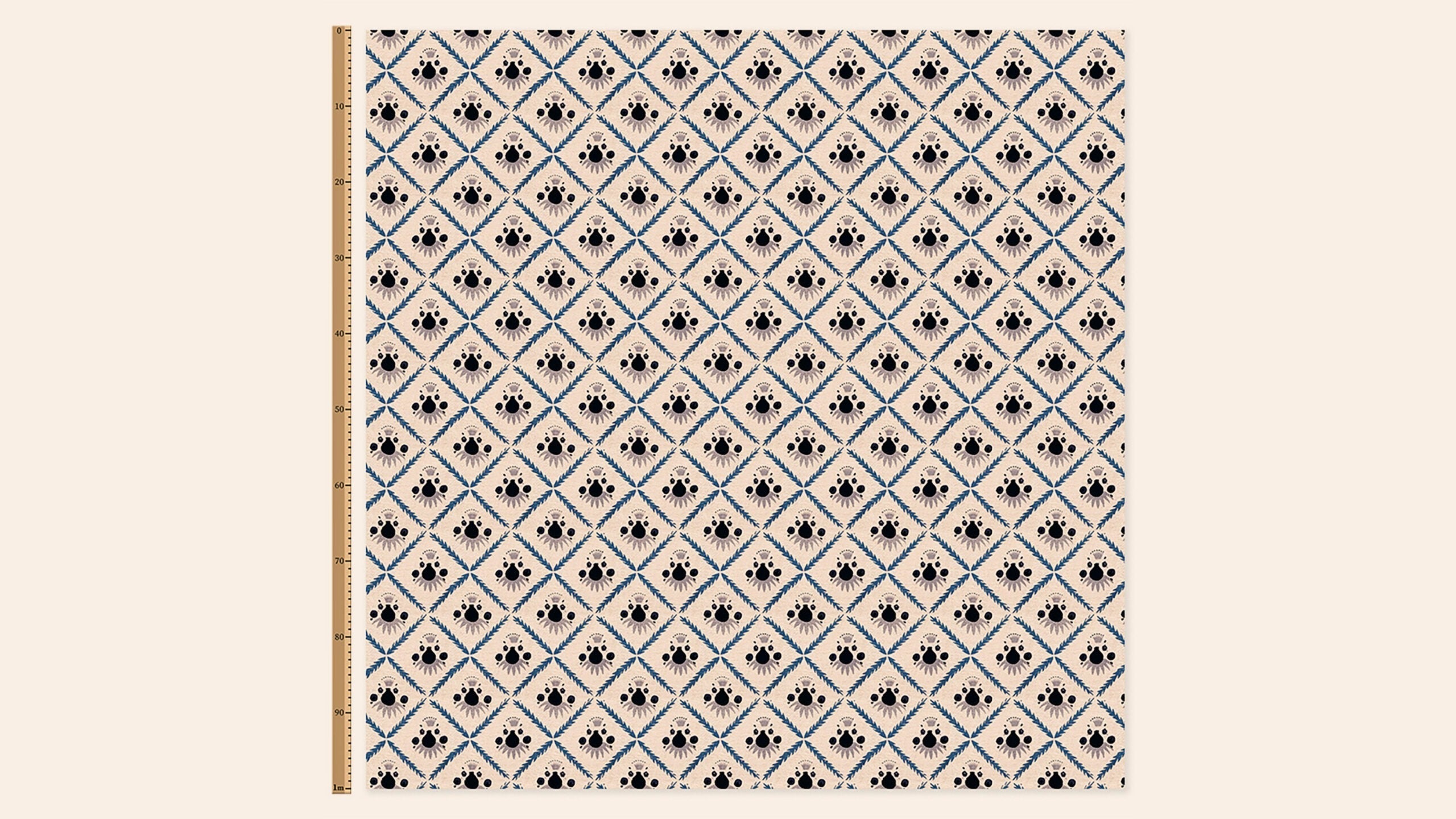 Pome Linen, Oxford Blue, Metre