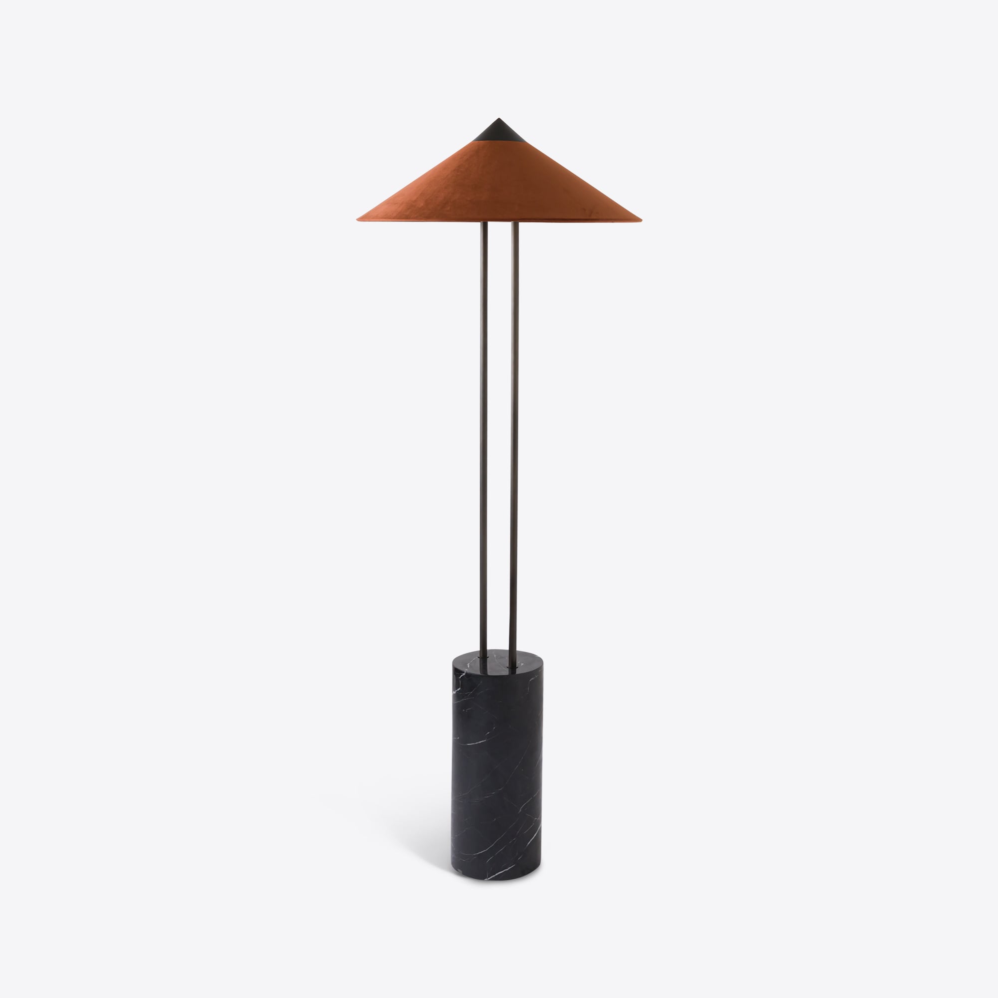 Titan Black Marble Floor Lamp