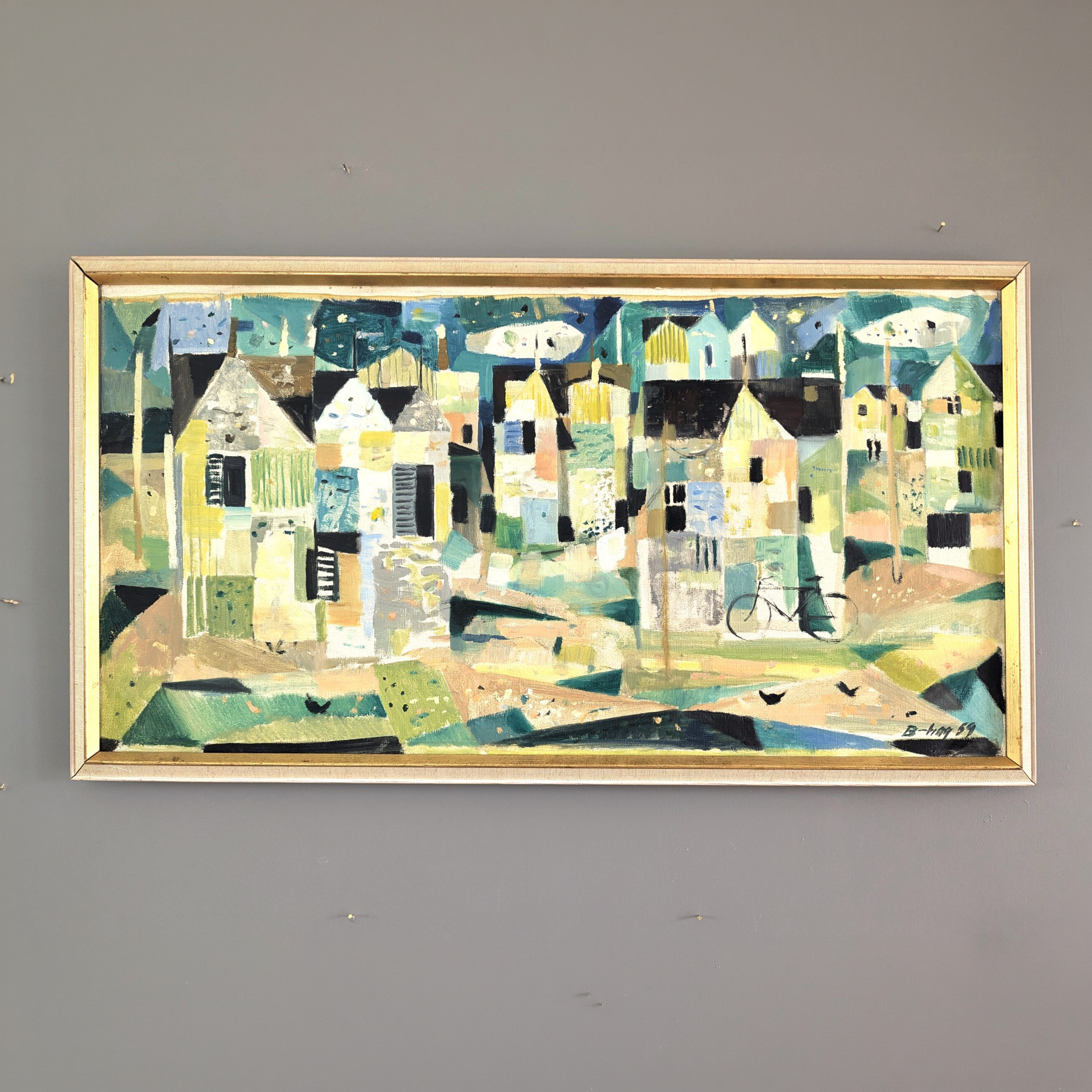 Geometric Neighbourhood Oil Painting