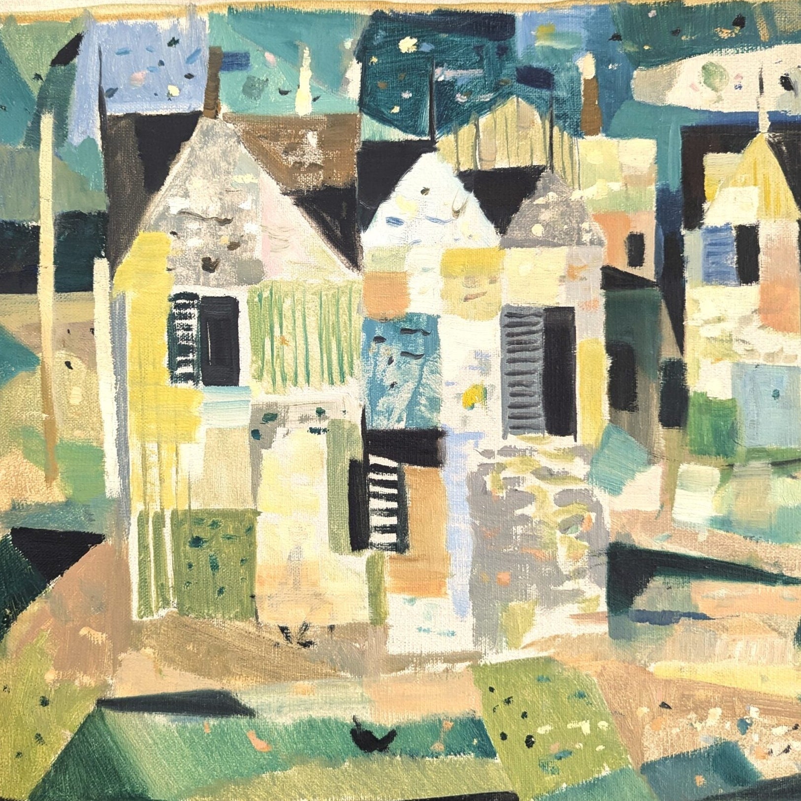 Geometric Neighbourhood Oil Painting