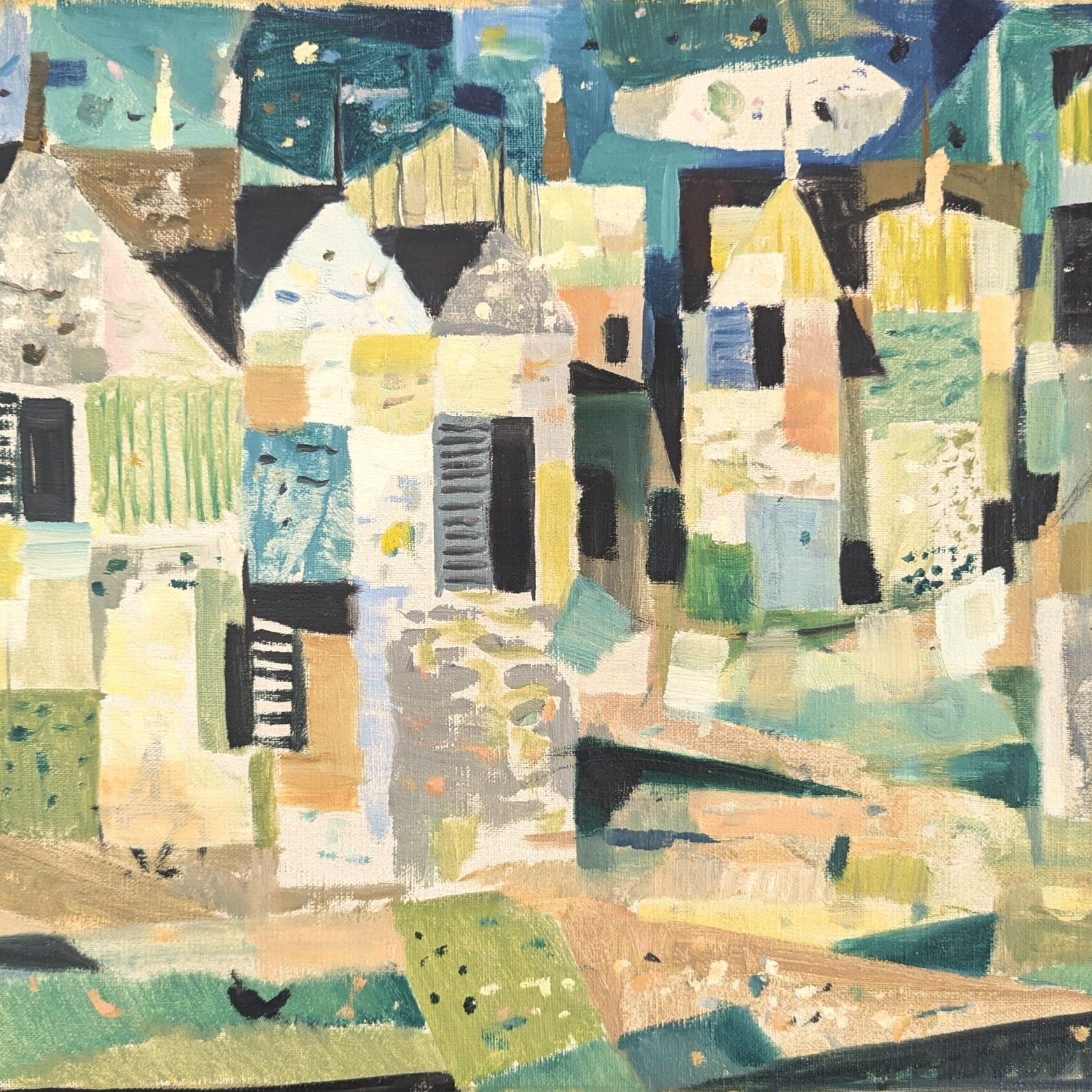 Geometric Neighbourhood Oil Painting