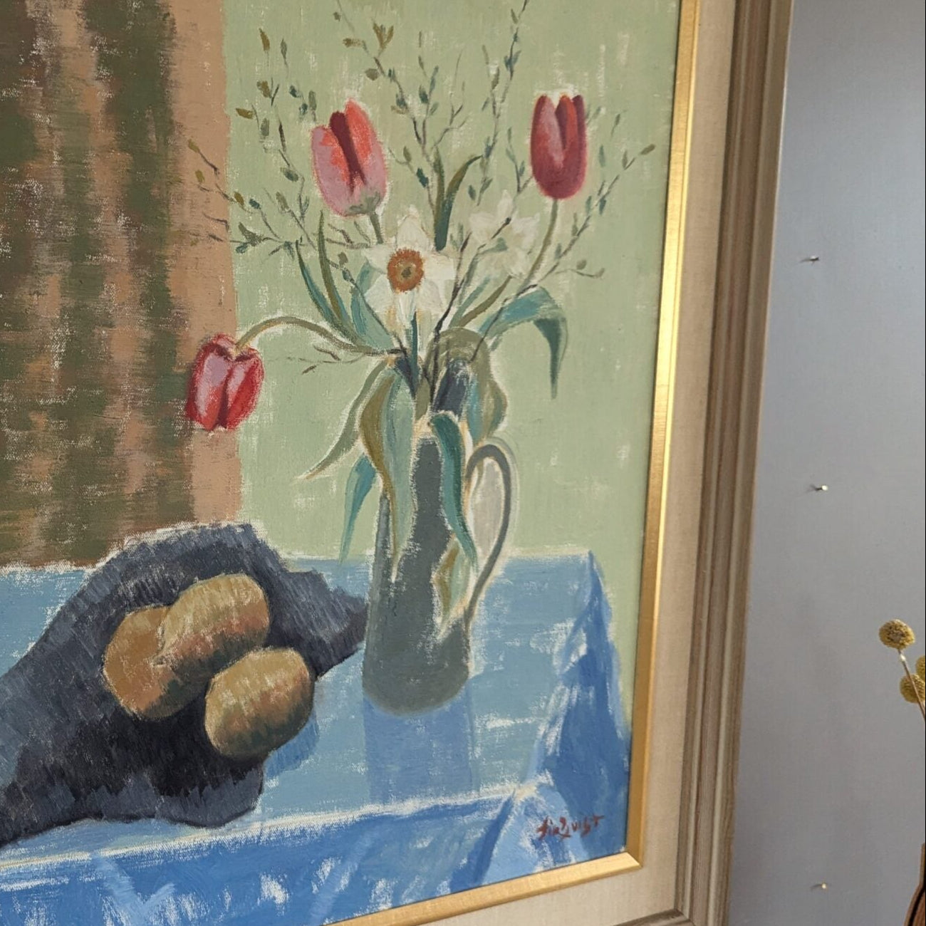 Tulips in a Jug Oil Painting