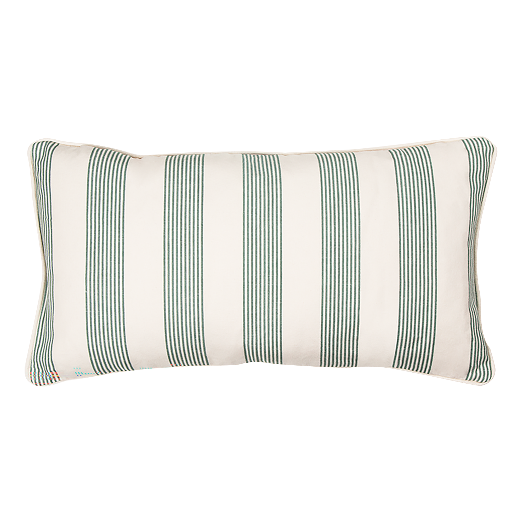 Park Green Stripe Small Lumbar Cushion