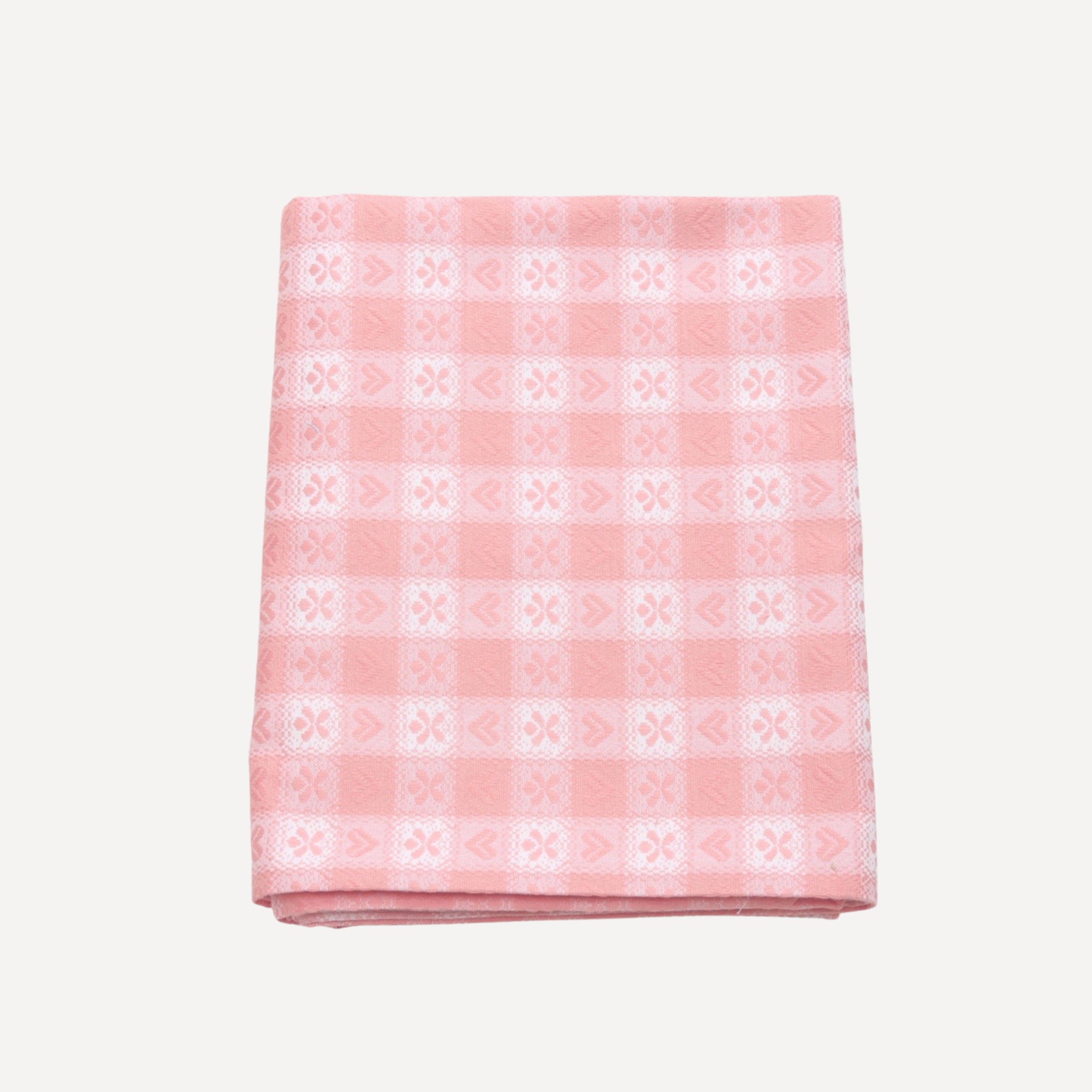 Pink Alpine Chalet Cotton Gingham Tablecloth