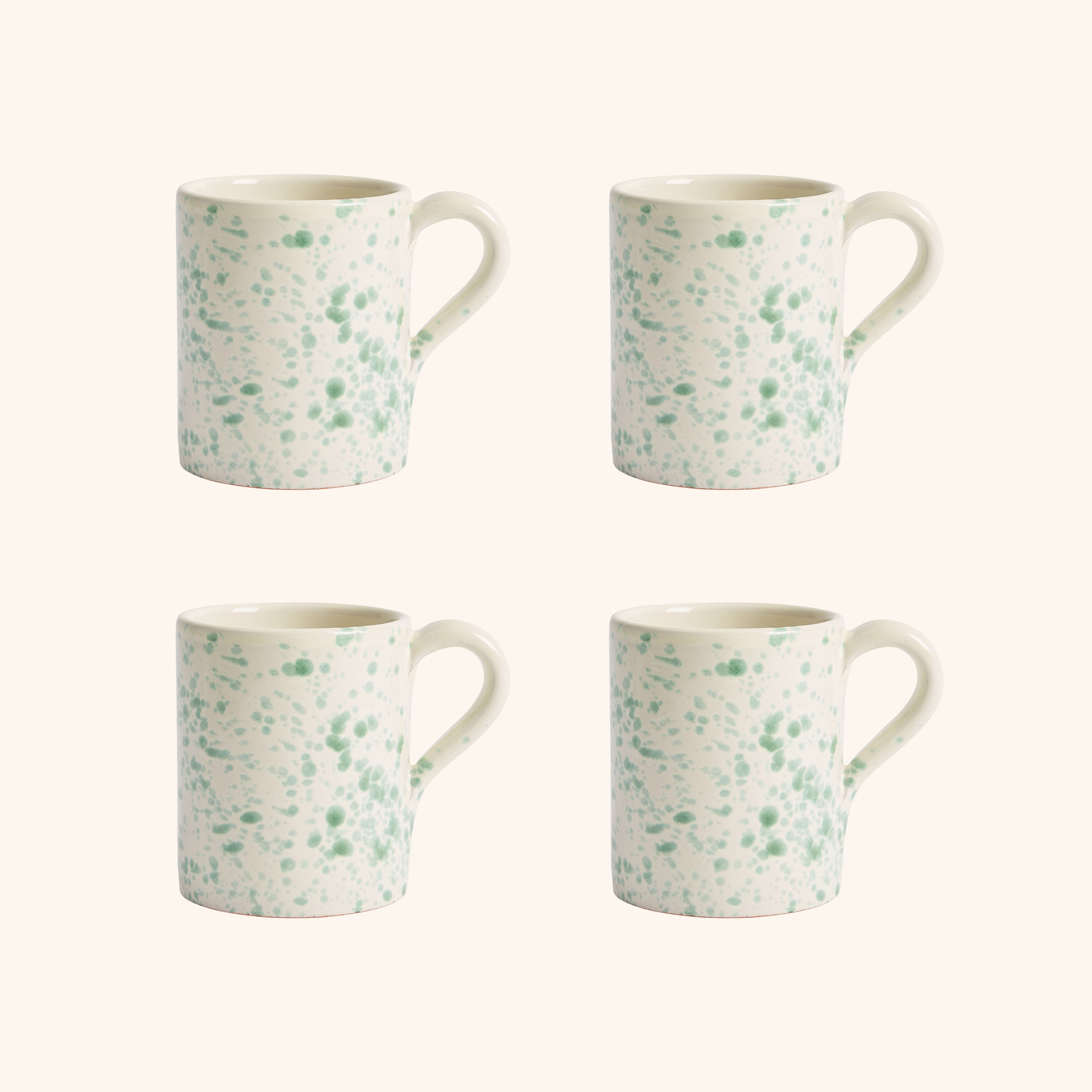 Pistachio Coffee Mug Set - 4 Pieces