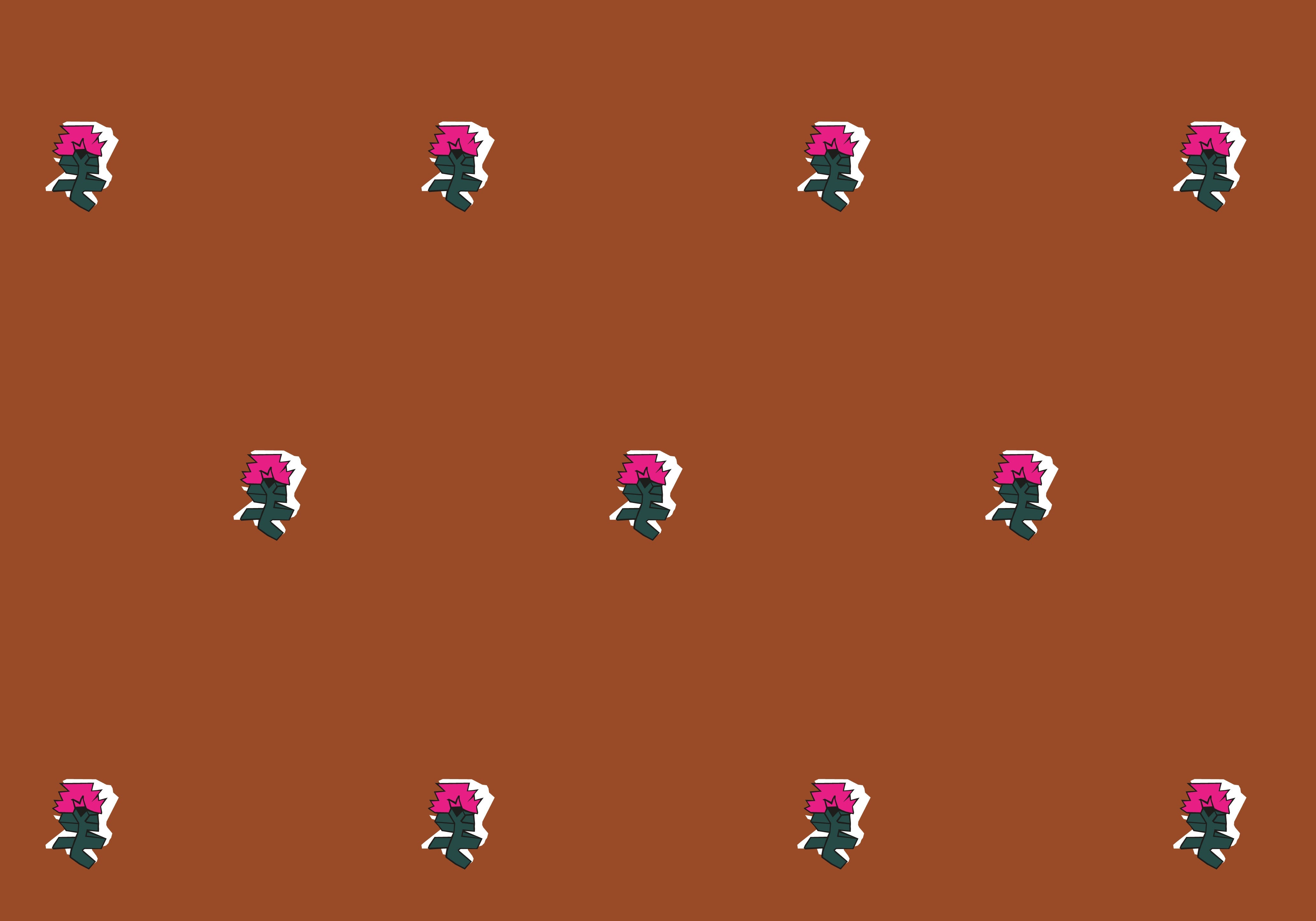 Pixel Posey Wallpaper, Camellia, Roll