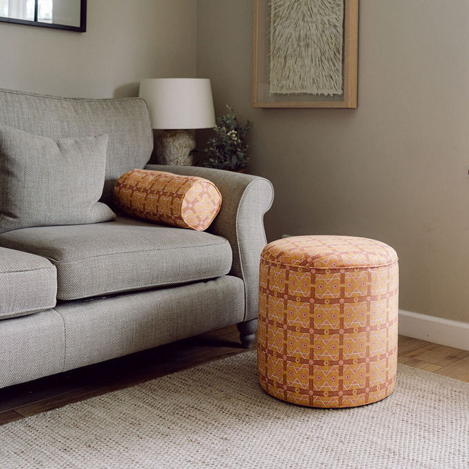 Brown Charbagh Pouffe