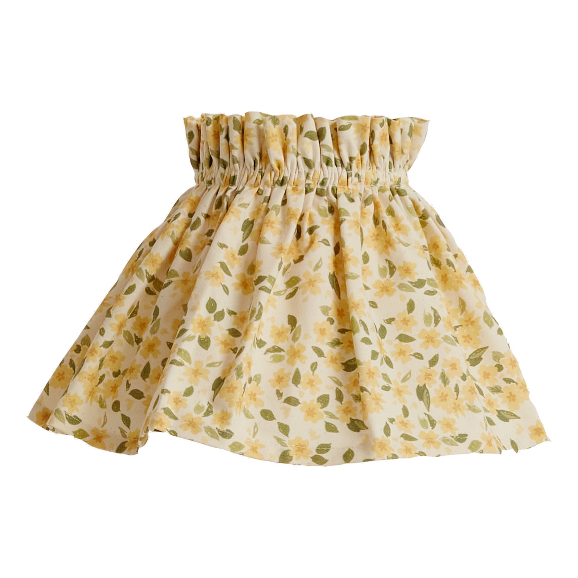 Primrose, calico skirt lampshade