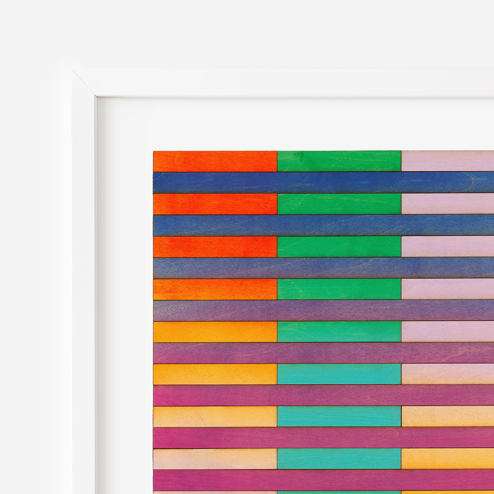 Atlanta Stripe Colour Study Print