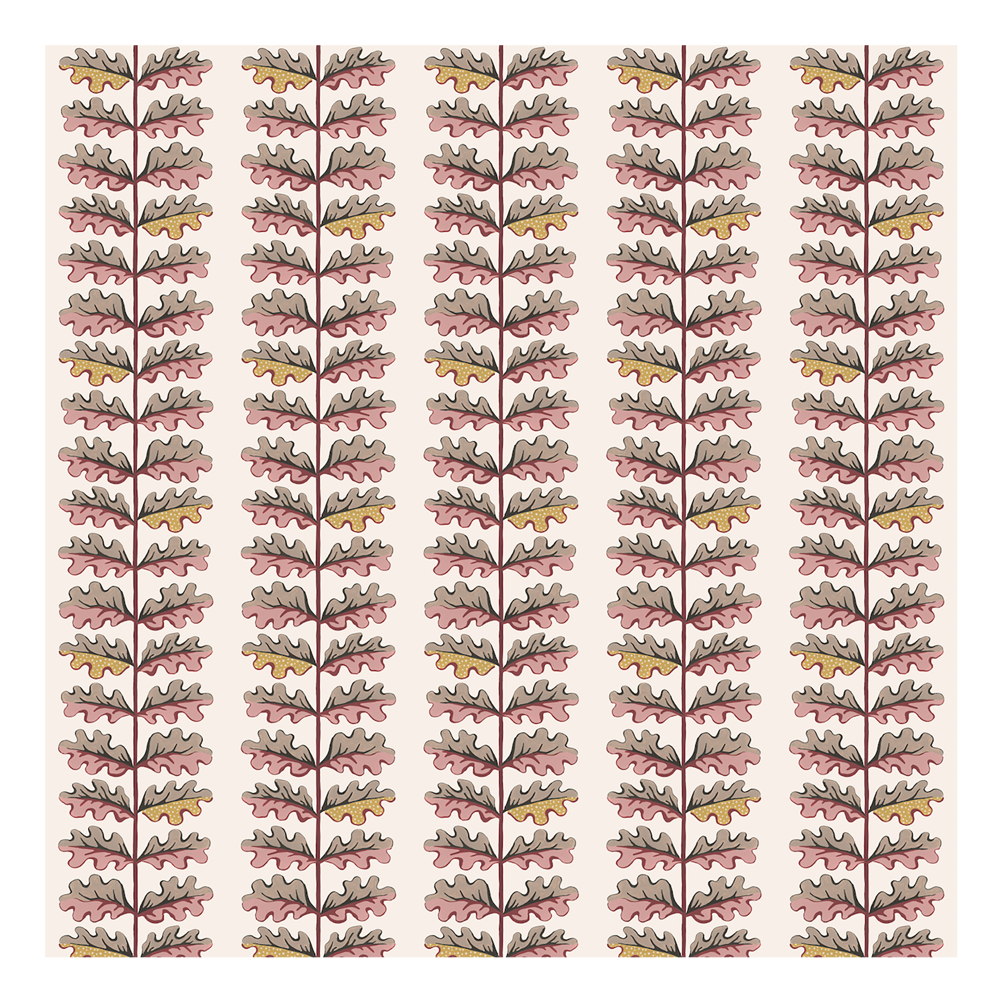 Quercus Wallpaper - Rhubarb