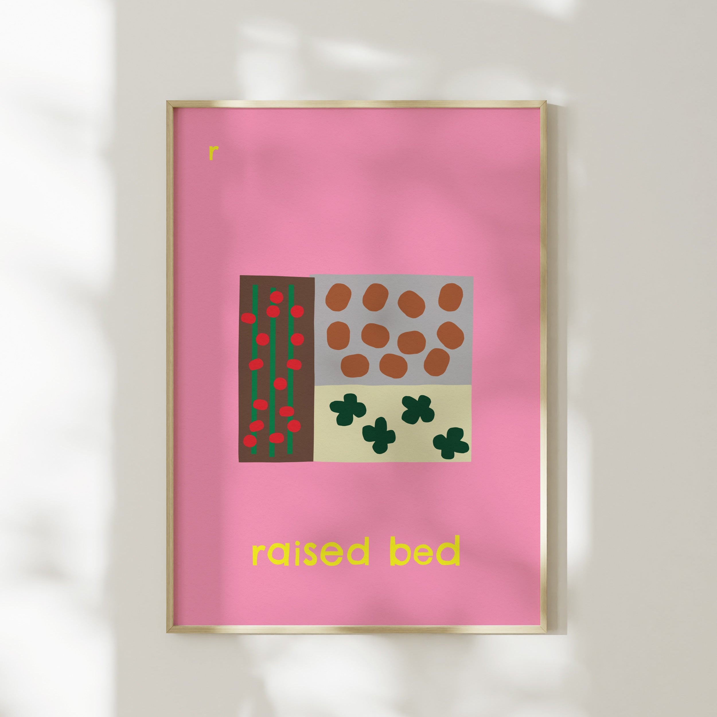 R for Raised Bed | Giclée Fine Art Print