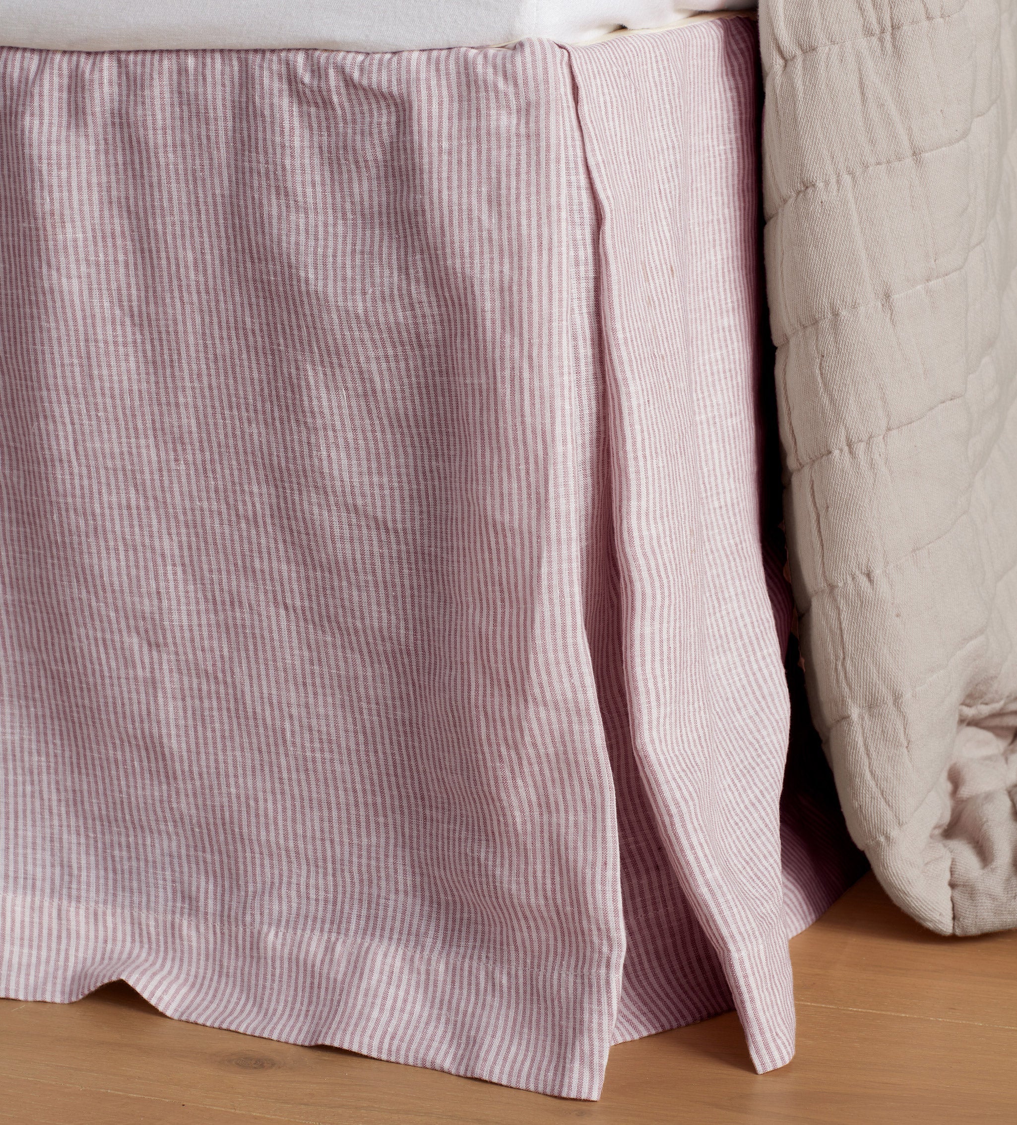 Vintage Rose Sid Stripe Linen Valance