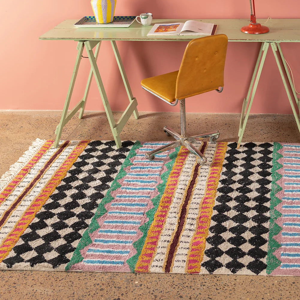 Palazzo Geometric 100% Recycled Large Rug