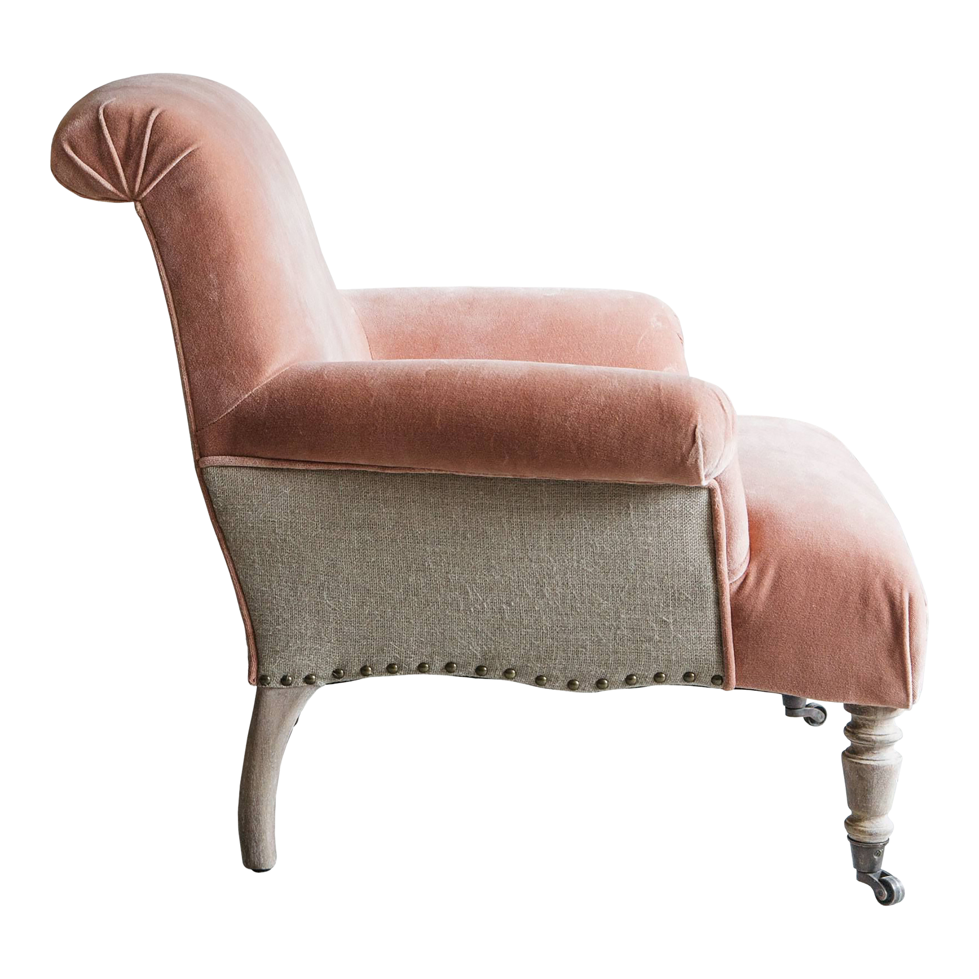 Bella Rose Velvet Armchair