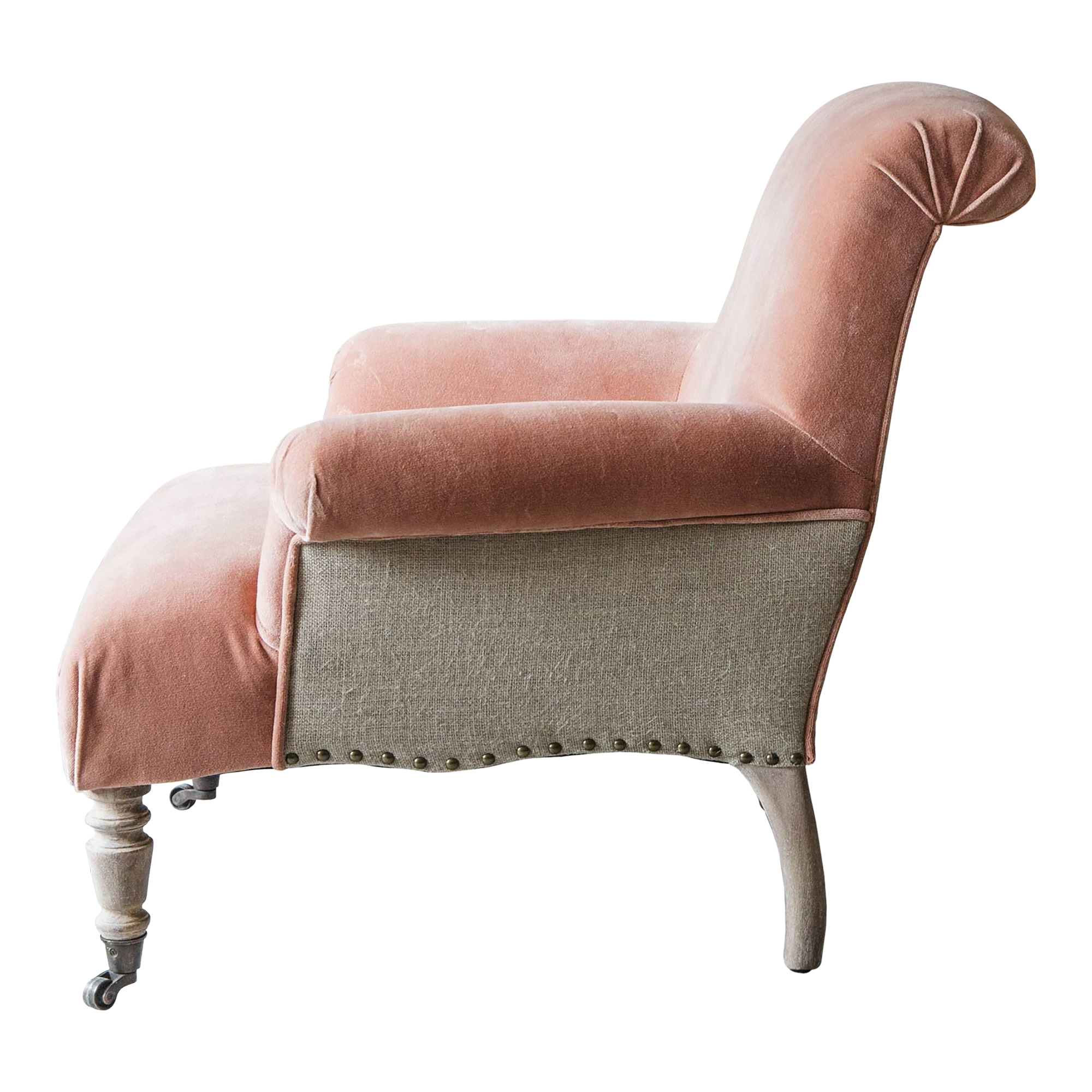 Bella Rose Velvet Armchair