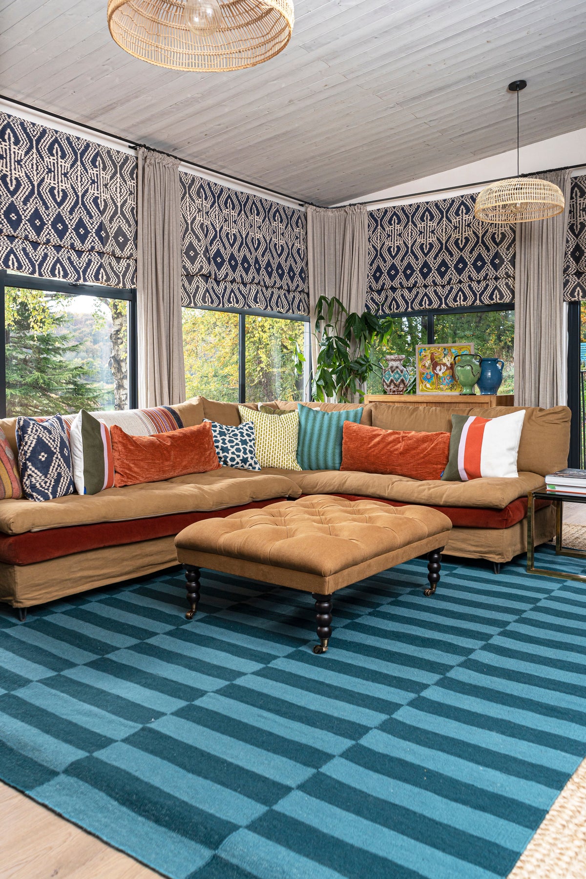 Rectangles Teal by Amy Kent