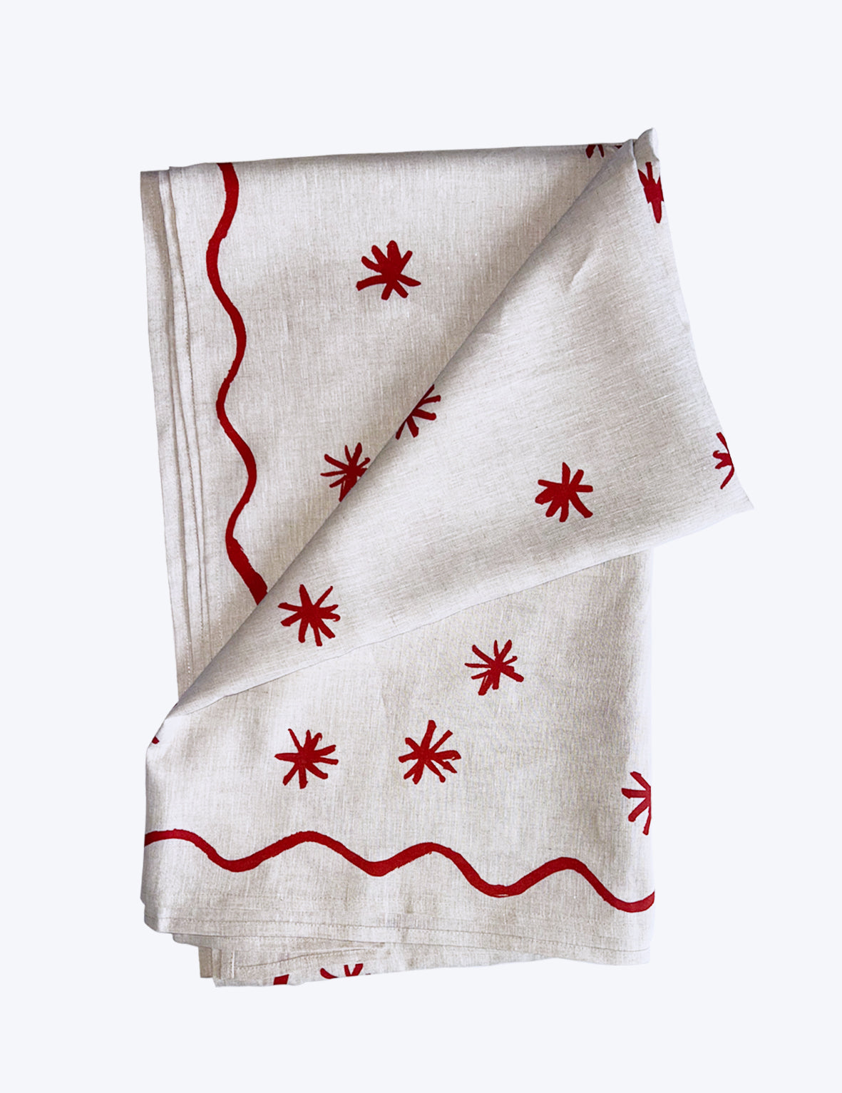 Red Star Linen Tablecloth