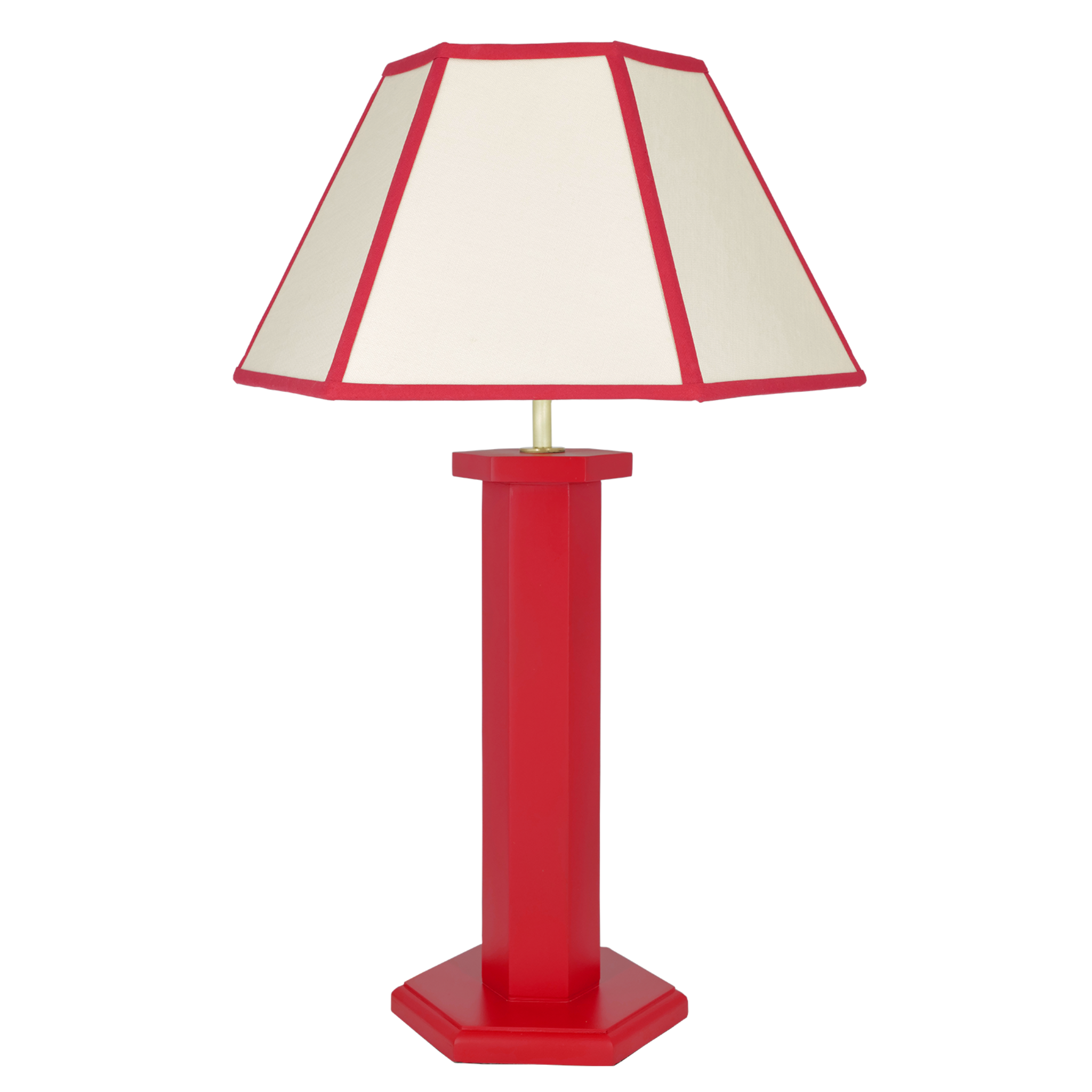 Hexagon Table Lamp | August Red