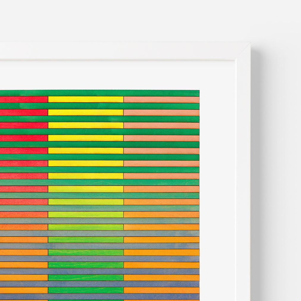 Ohio Stripe Colour Study Print