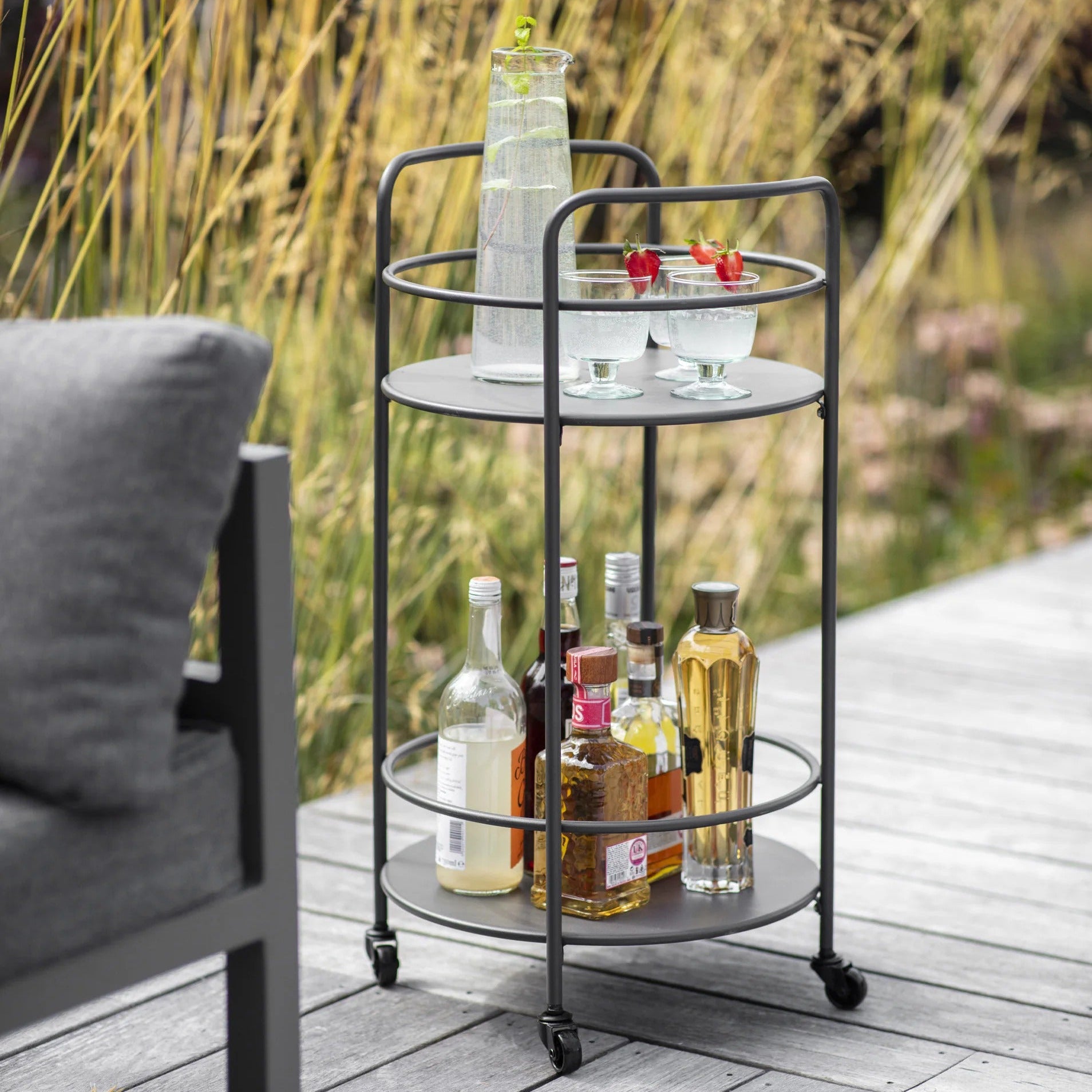 Rive Droite Drinks Trolley | Carbon