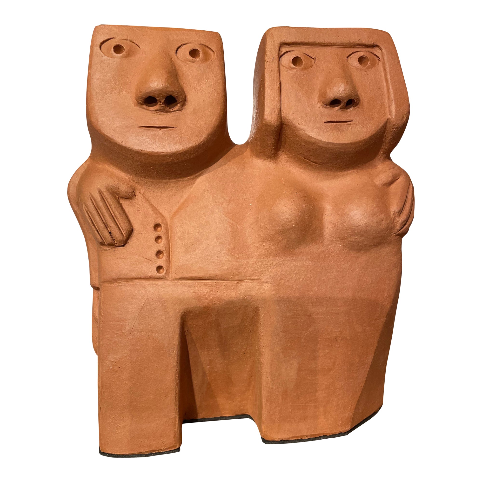 Romantic Couple Ceramic Sculpture by artist Mano de Bae