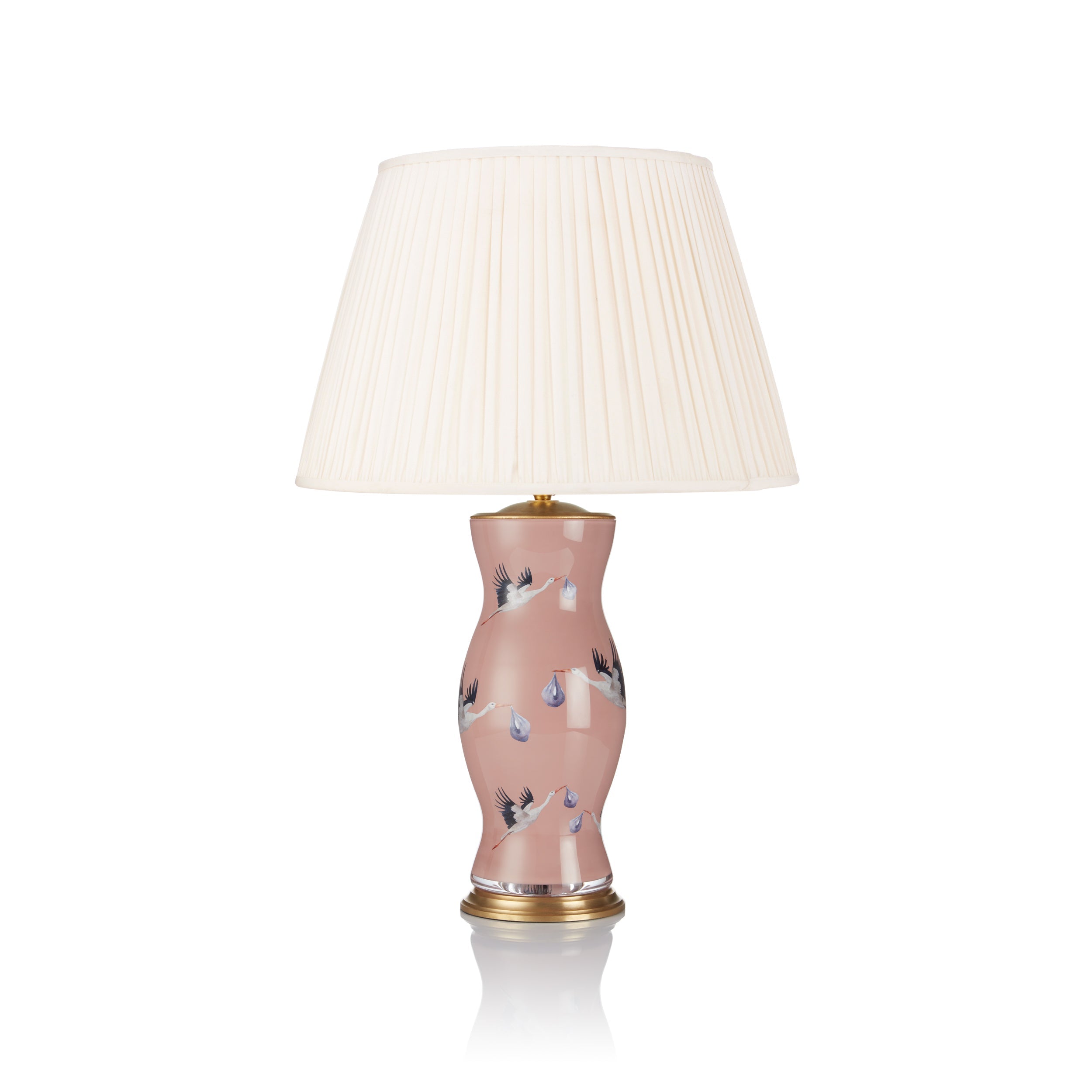 STORKED FOR YOU IN BLUSH PINK LAMP BASE