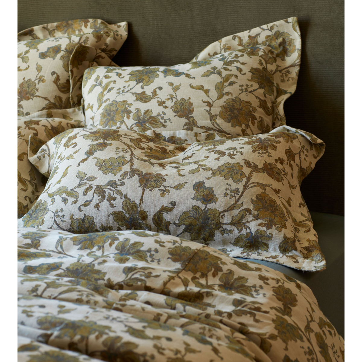 Rosie Floral Jacquard 100% Cotton Pillowcase
