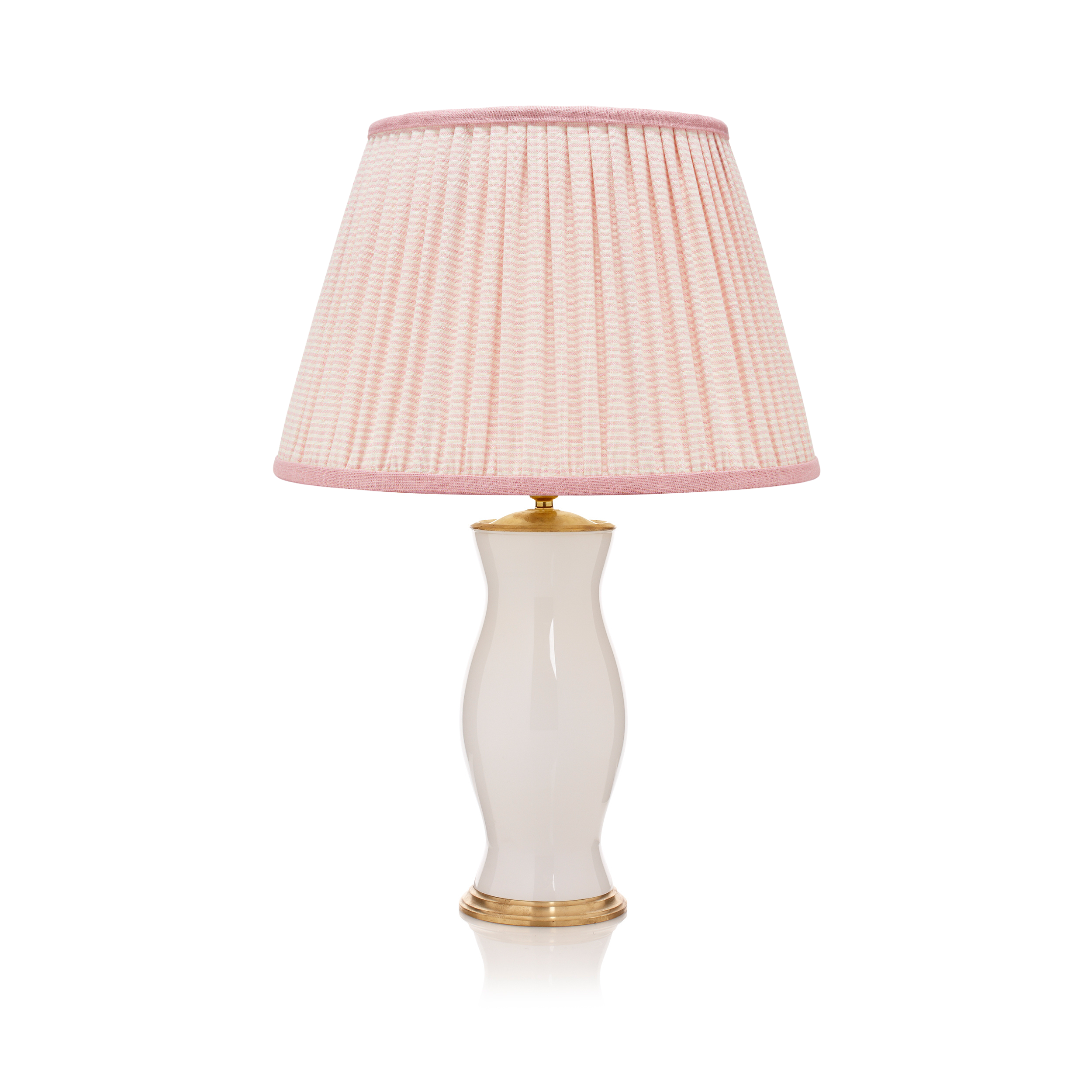 PINK STRIPED LAMPSHADE