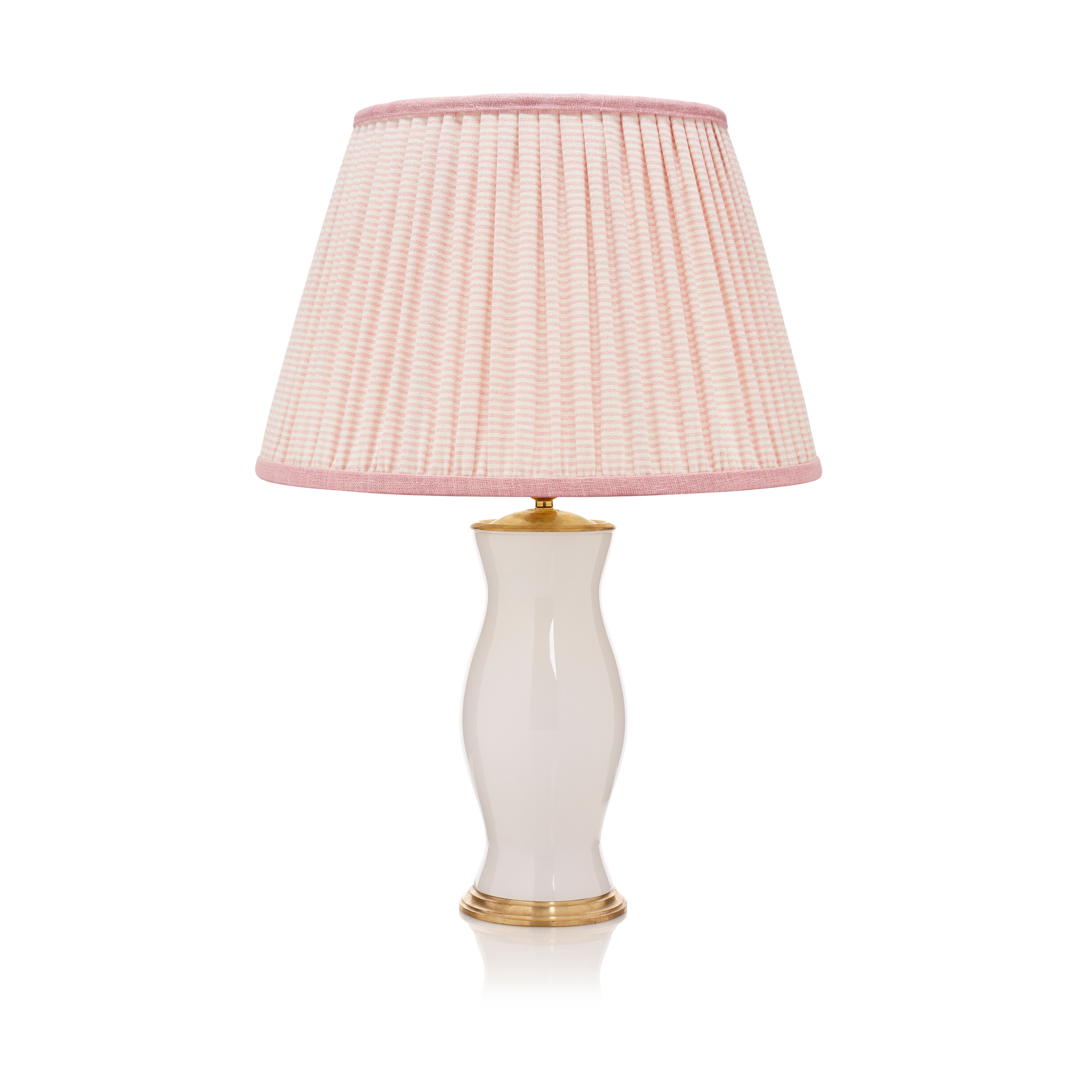 PINK STRIPED LAMPSHADE