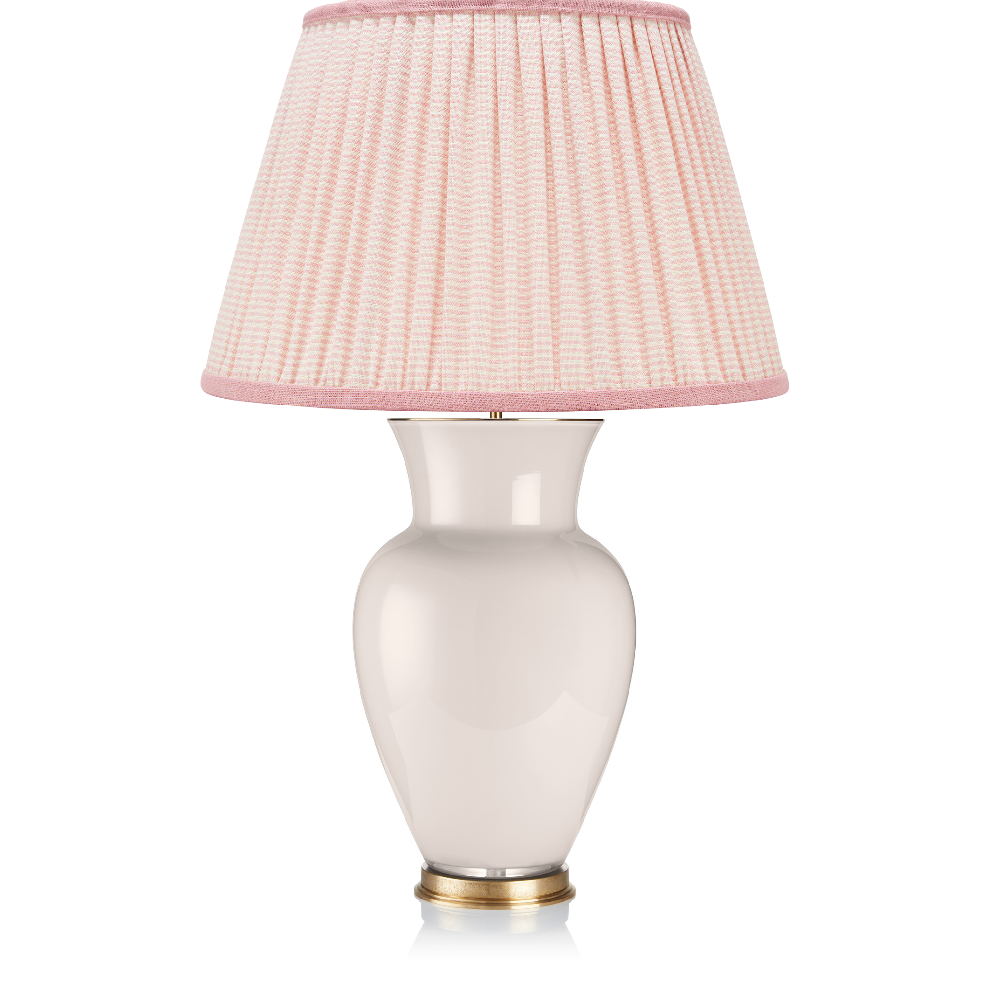 PINK STRIPED LAMPSHADE