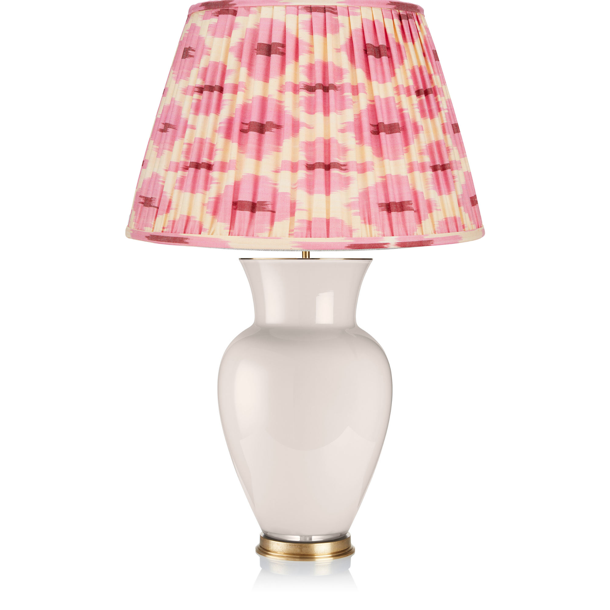 PINK AND CREAM IKAT LAMPSHADE LAMPSHADE