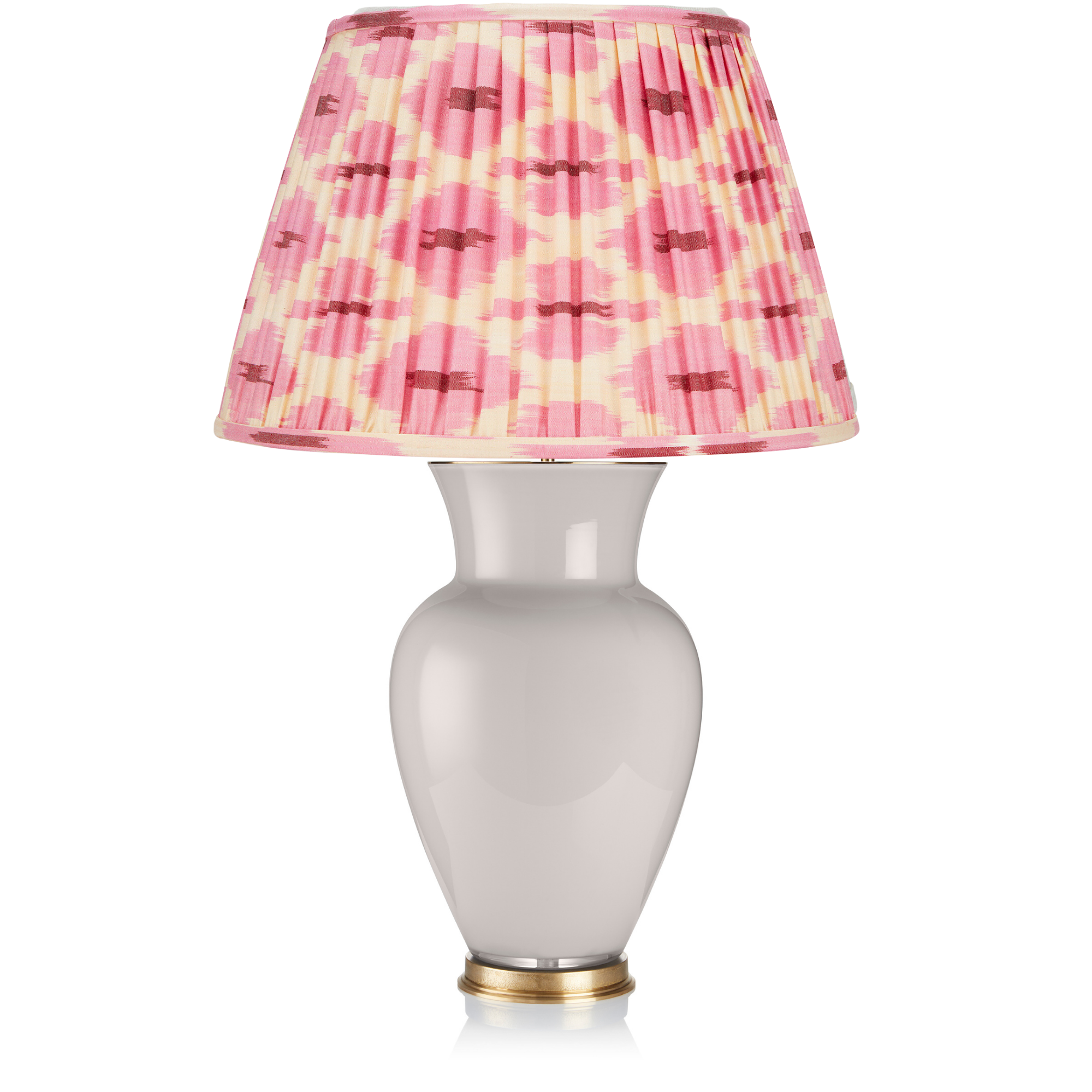 PINK AND CREAM IKAT LAMPSHADE LAMPSHADE