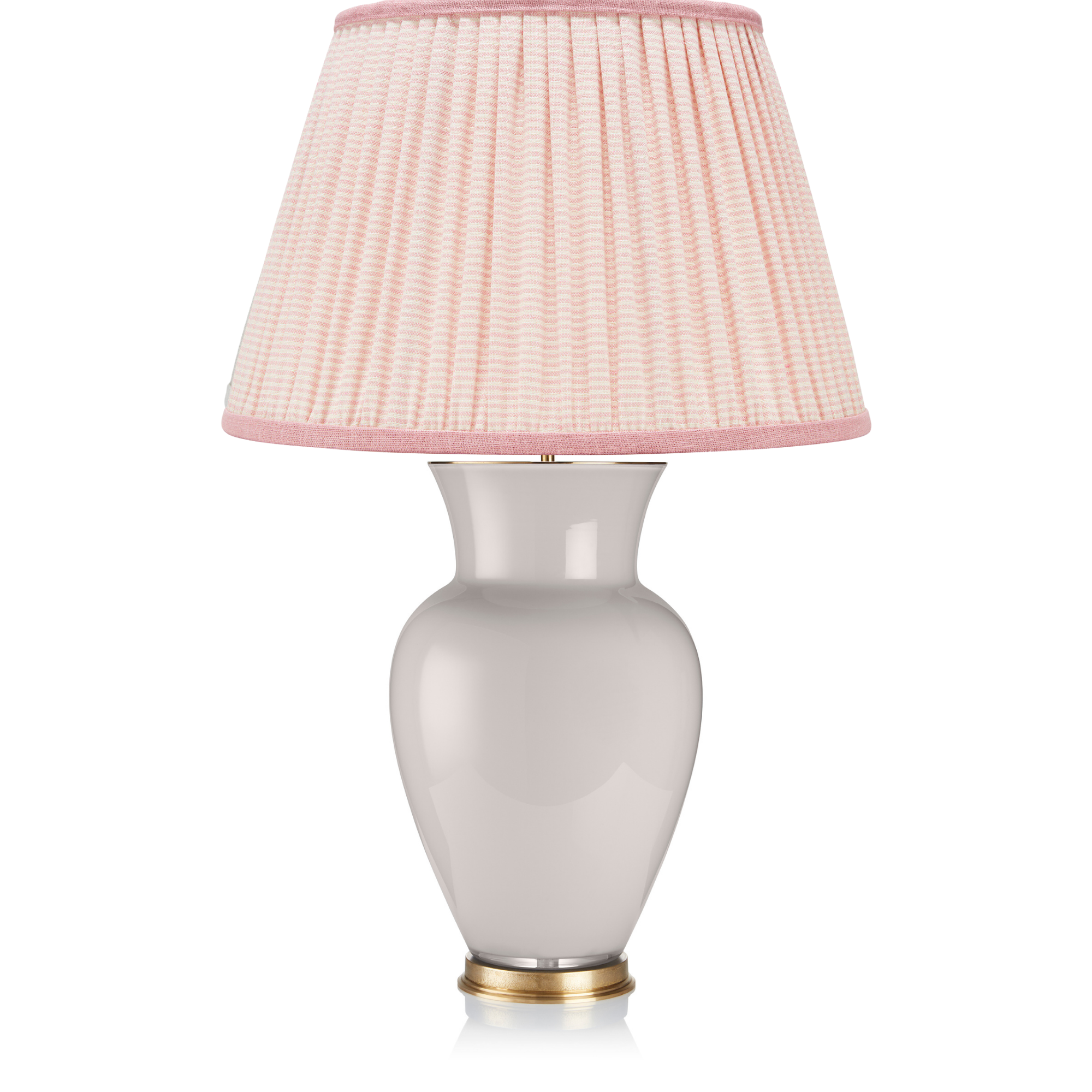 PINK STRIPED LAMPSHADE