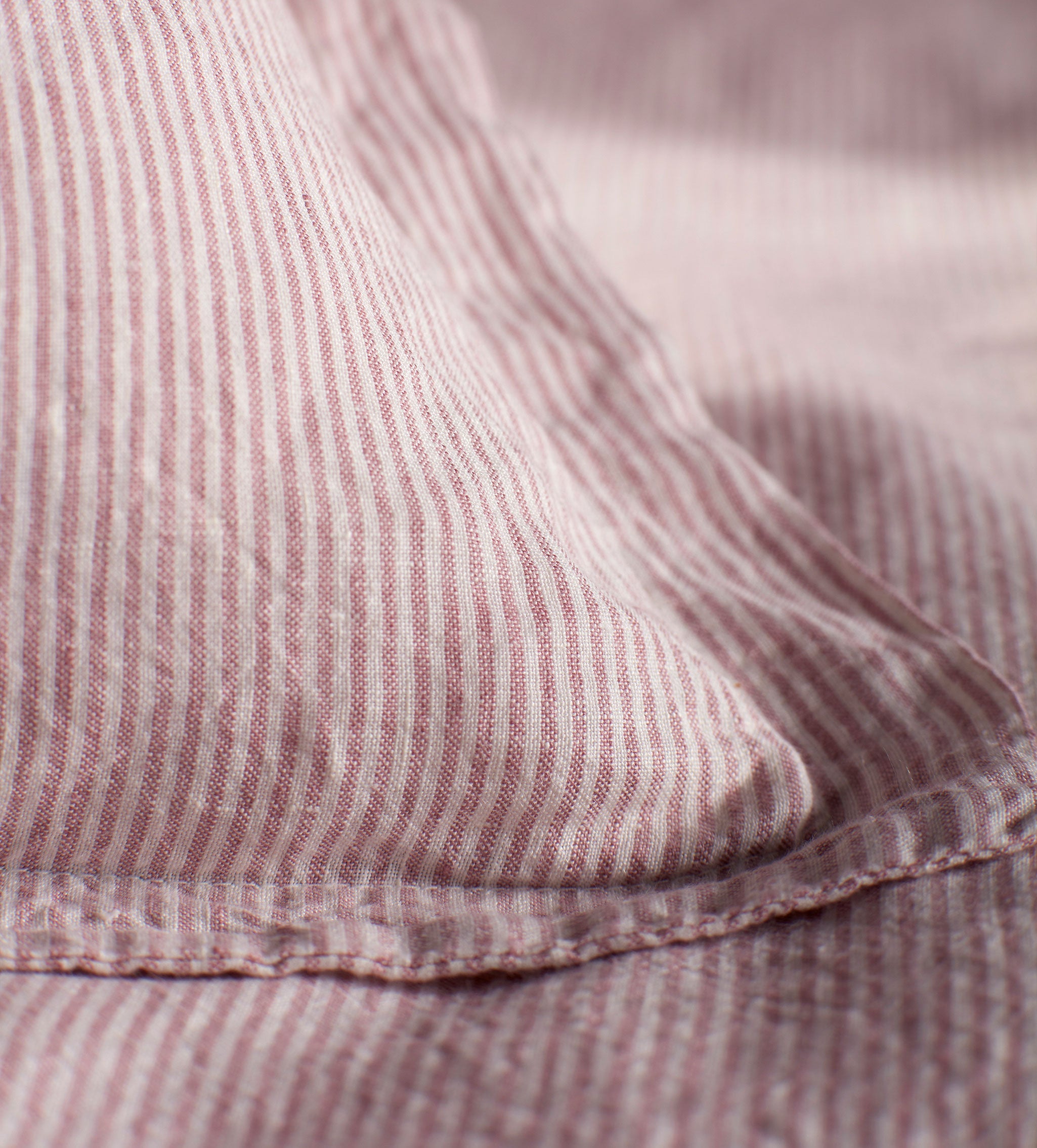 Vintage Rose Sid Stripe 100% Linen Fitted Sheet