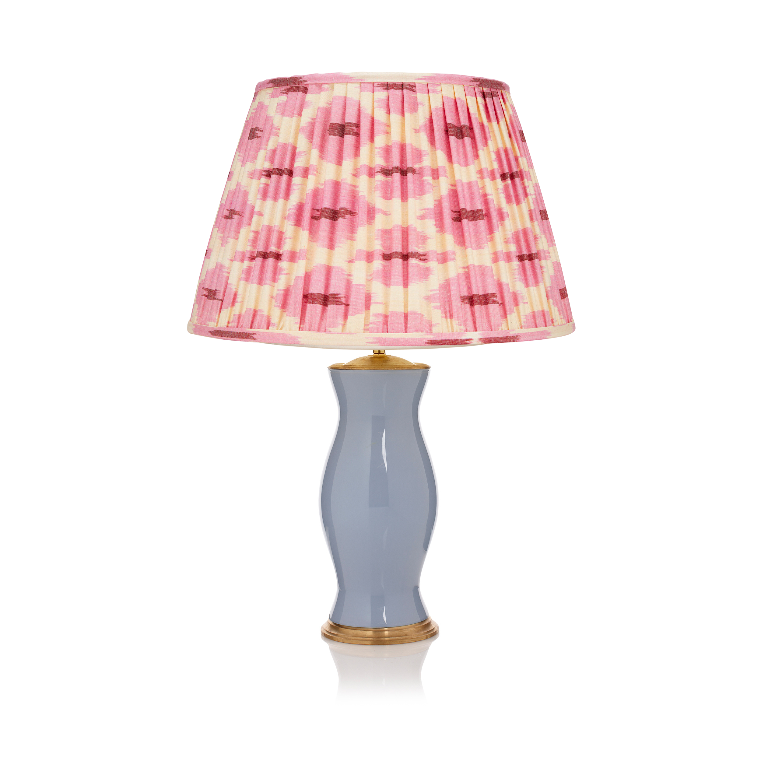 PINK AND CREAM IKAT LAMPSHADE LAMPSHADE