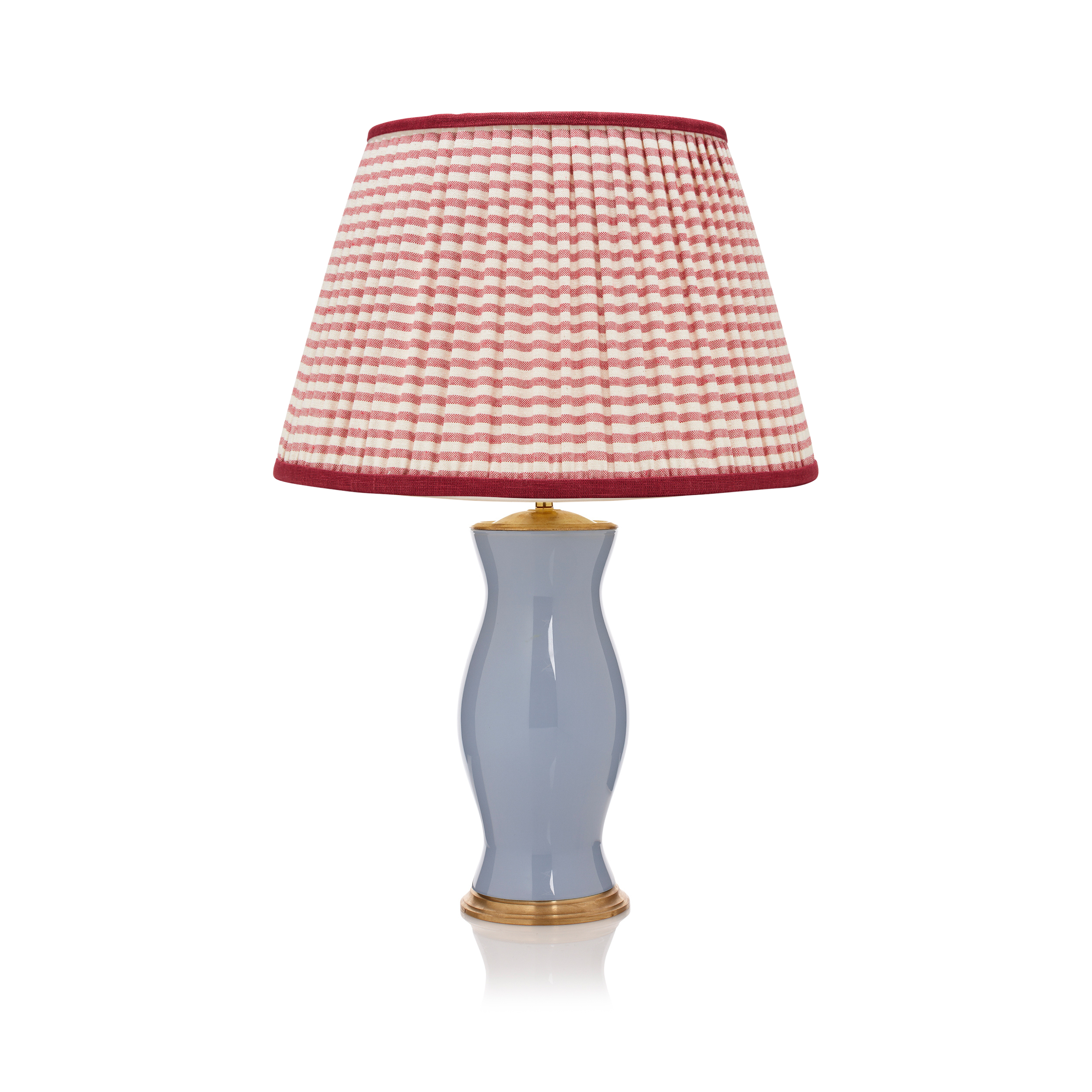 RED STRIPED LAMPSHADE