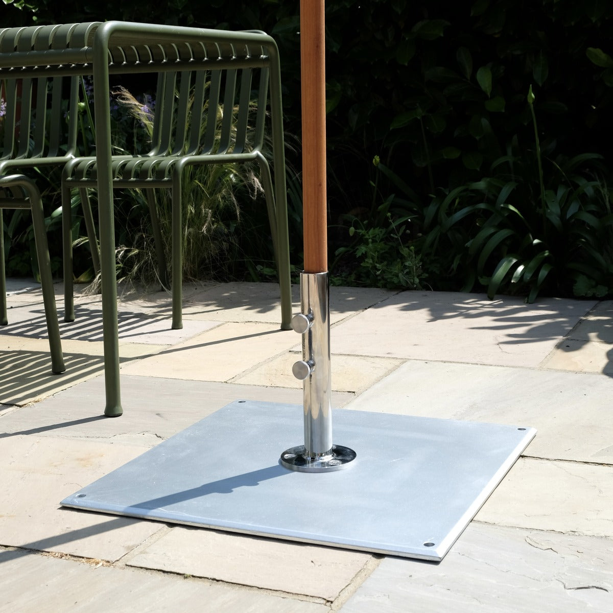 Galvanised Steel Square Parasol Base