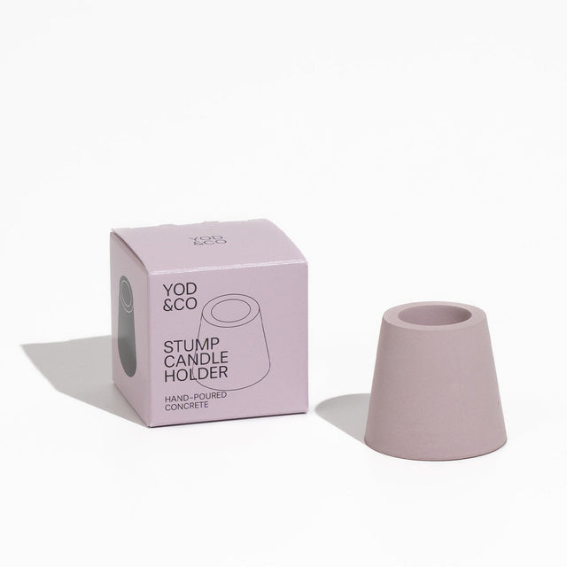 Stump Candle Holder | Mauve