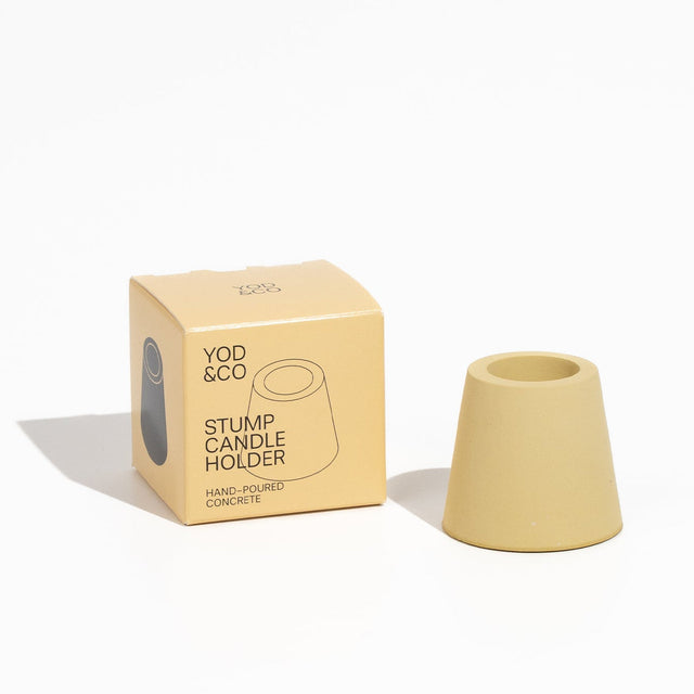 Stump Candle Holder | Mustard