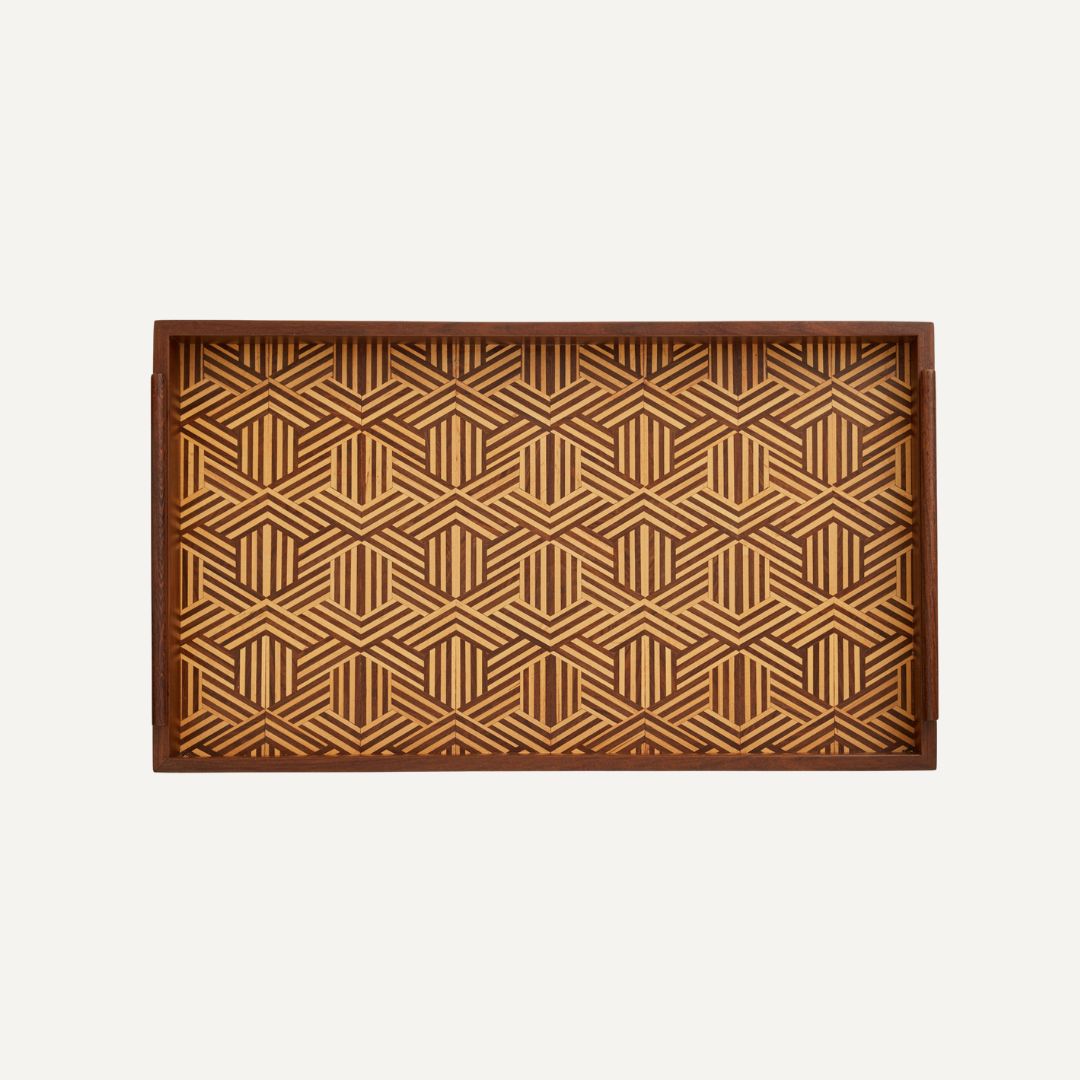 Lara Marquetry Tray | Small