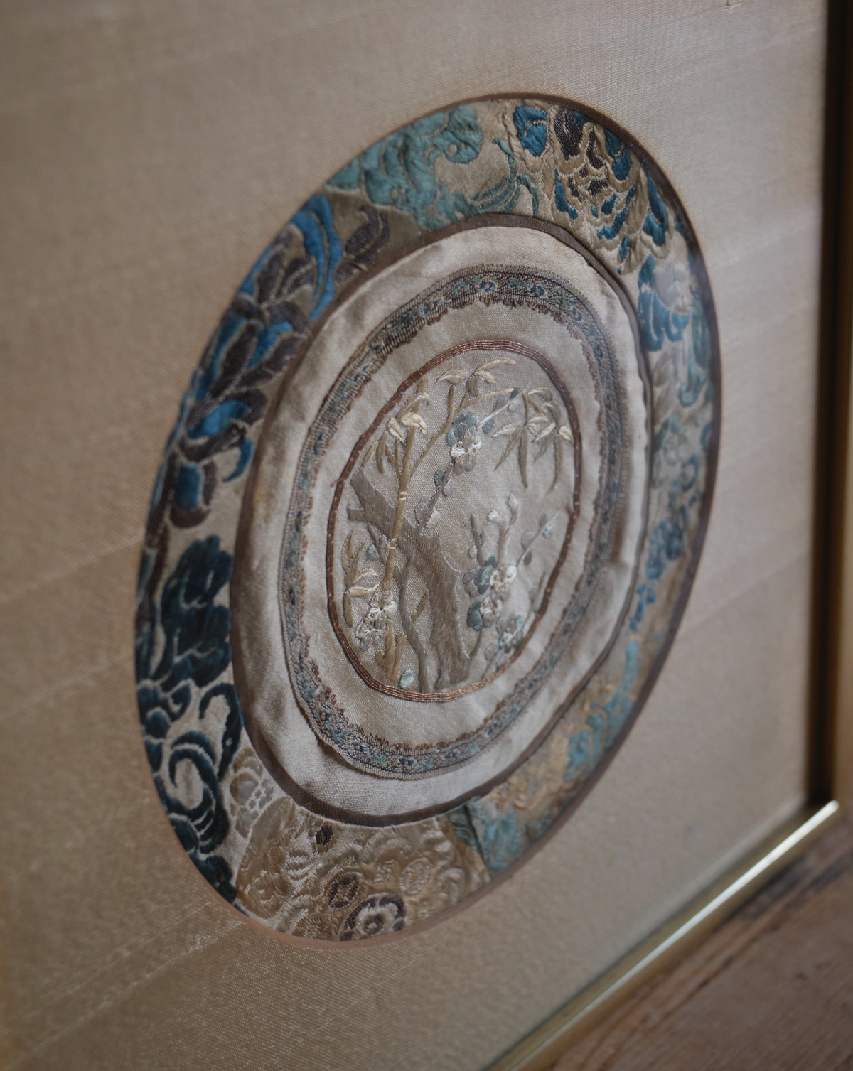 Framed Silk Tapestry