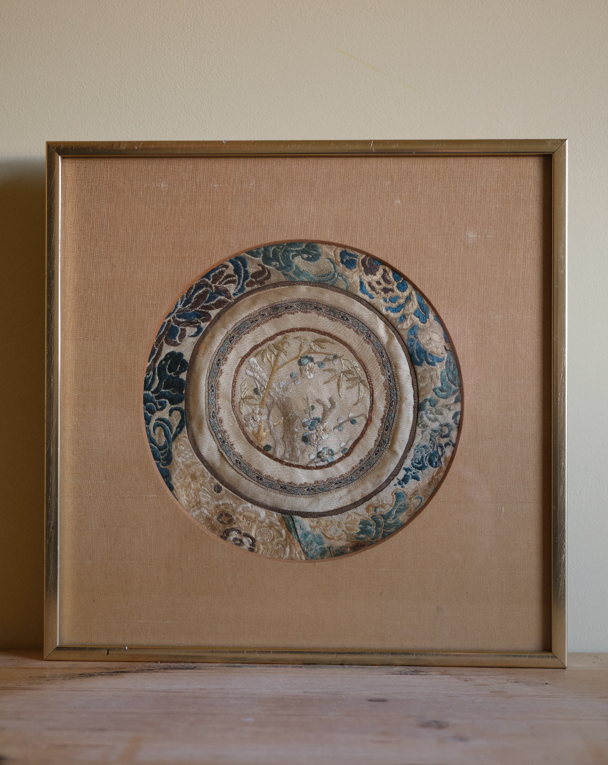 Framed Silk Tapestry