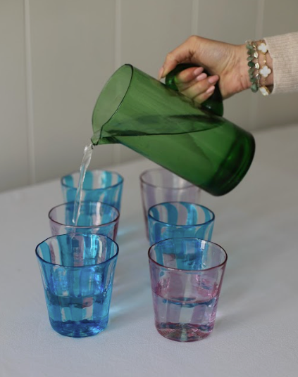 The Giorgio Tumbler in Turquoise, Set of Four