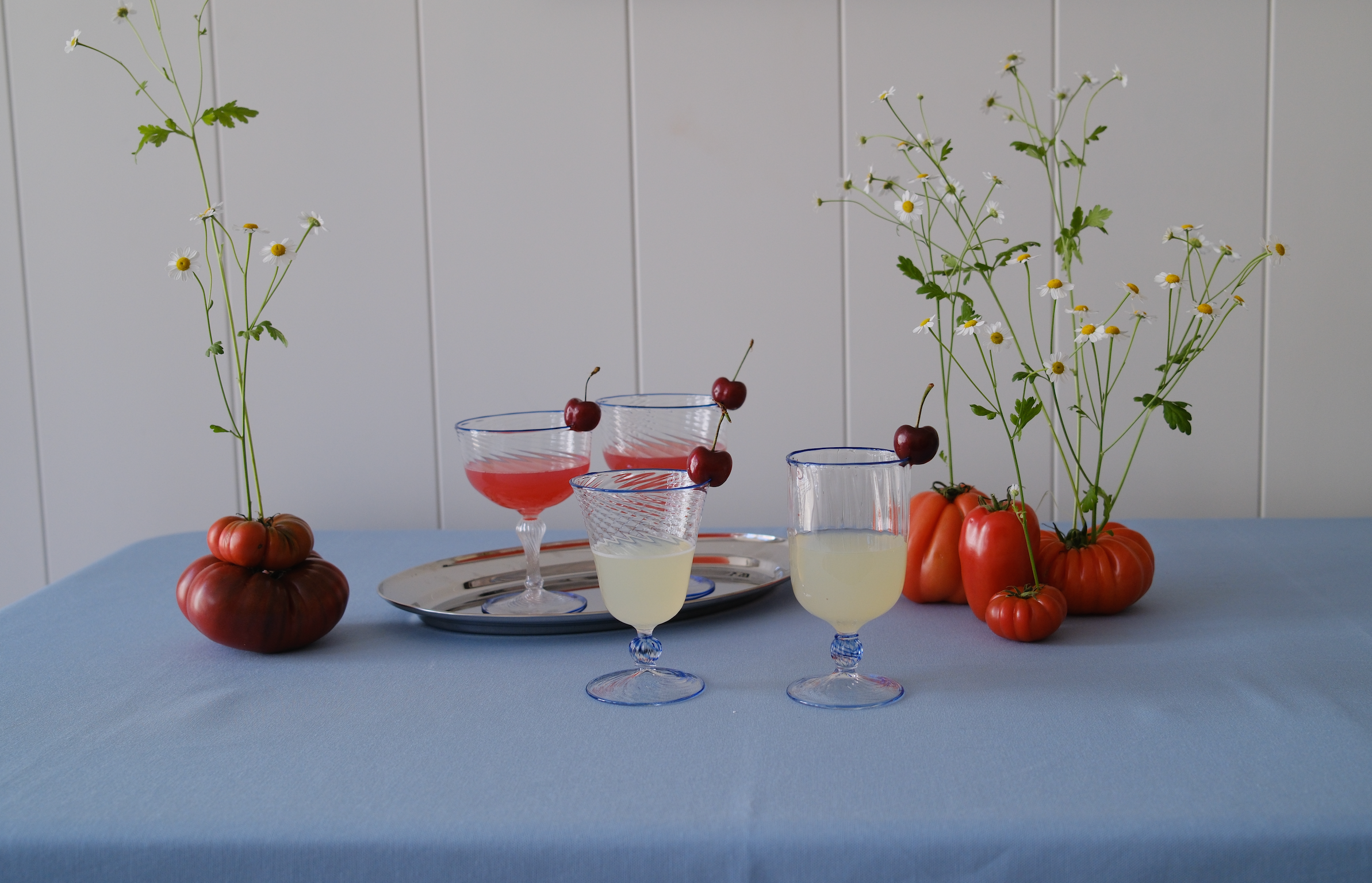 The Dido Coupe in Blue, Set of Two