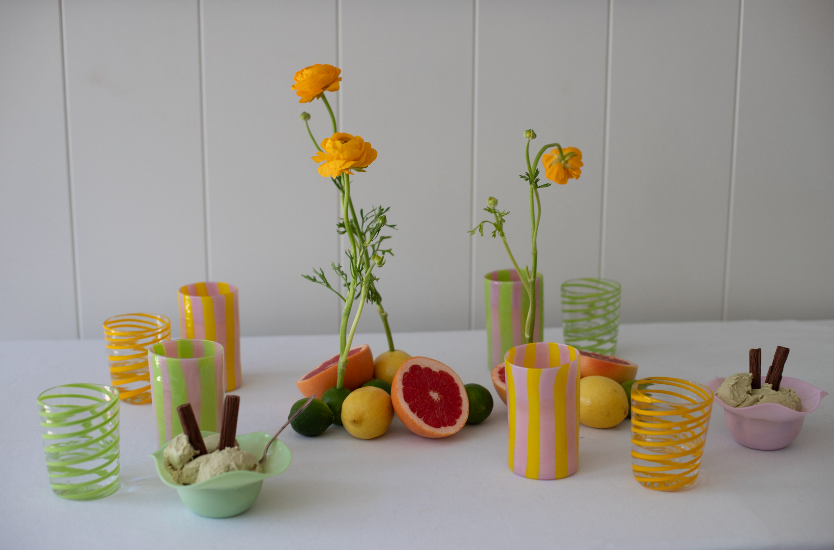 The Kiki Tumbler in Orange, Set of Four